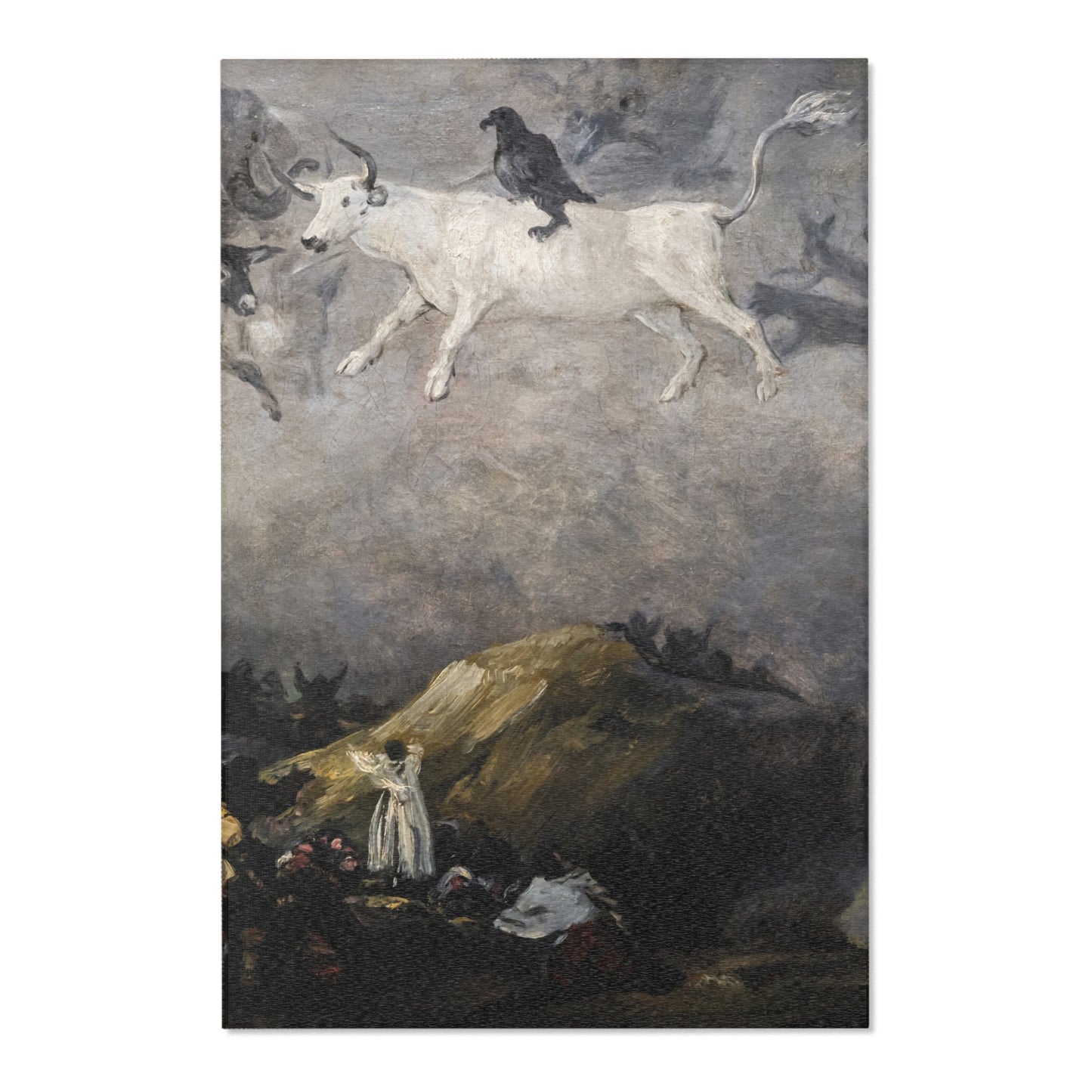 (Agen) Caprice - Francisco de Goya 1818-1819 - Musée des Beaux-Arts d'Agen | Area Rug