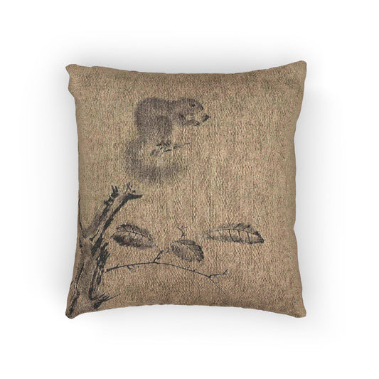 Squirrels on the Chestnut Tree Pillow