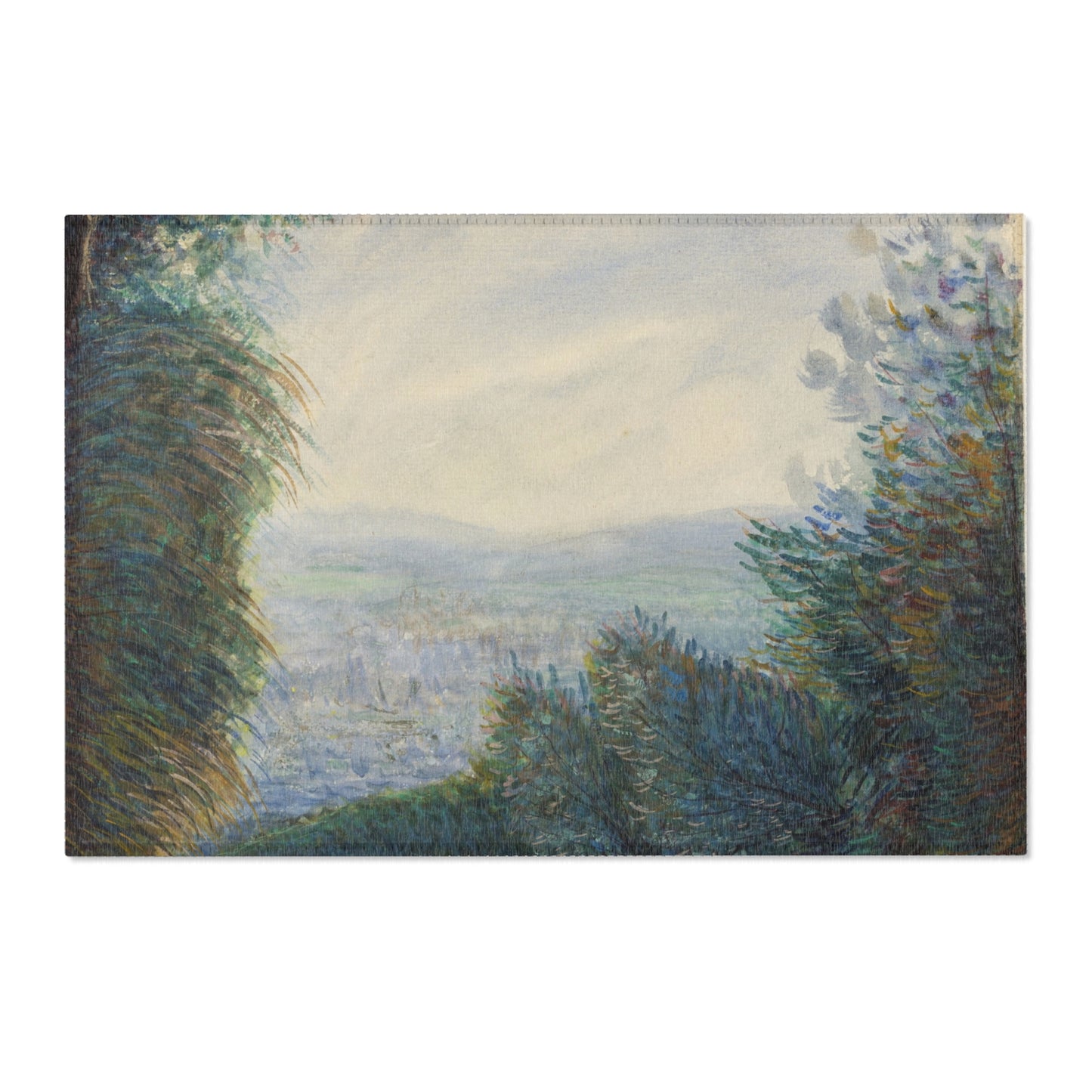 Pierre-Auguste Renoir - The Auvers Valley on the Oise River | Area Rug