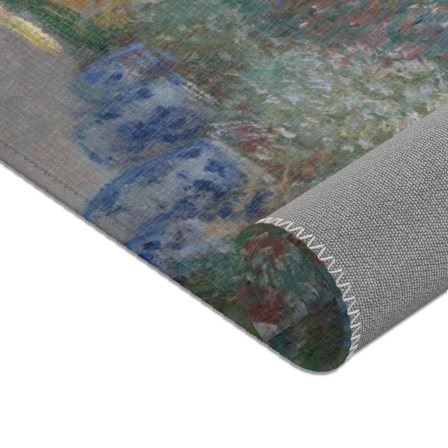 Claude Monet - The Artist's House at Argenteuil | Area Rug