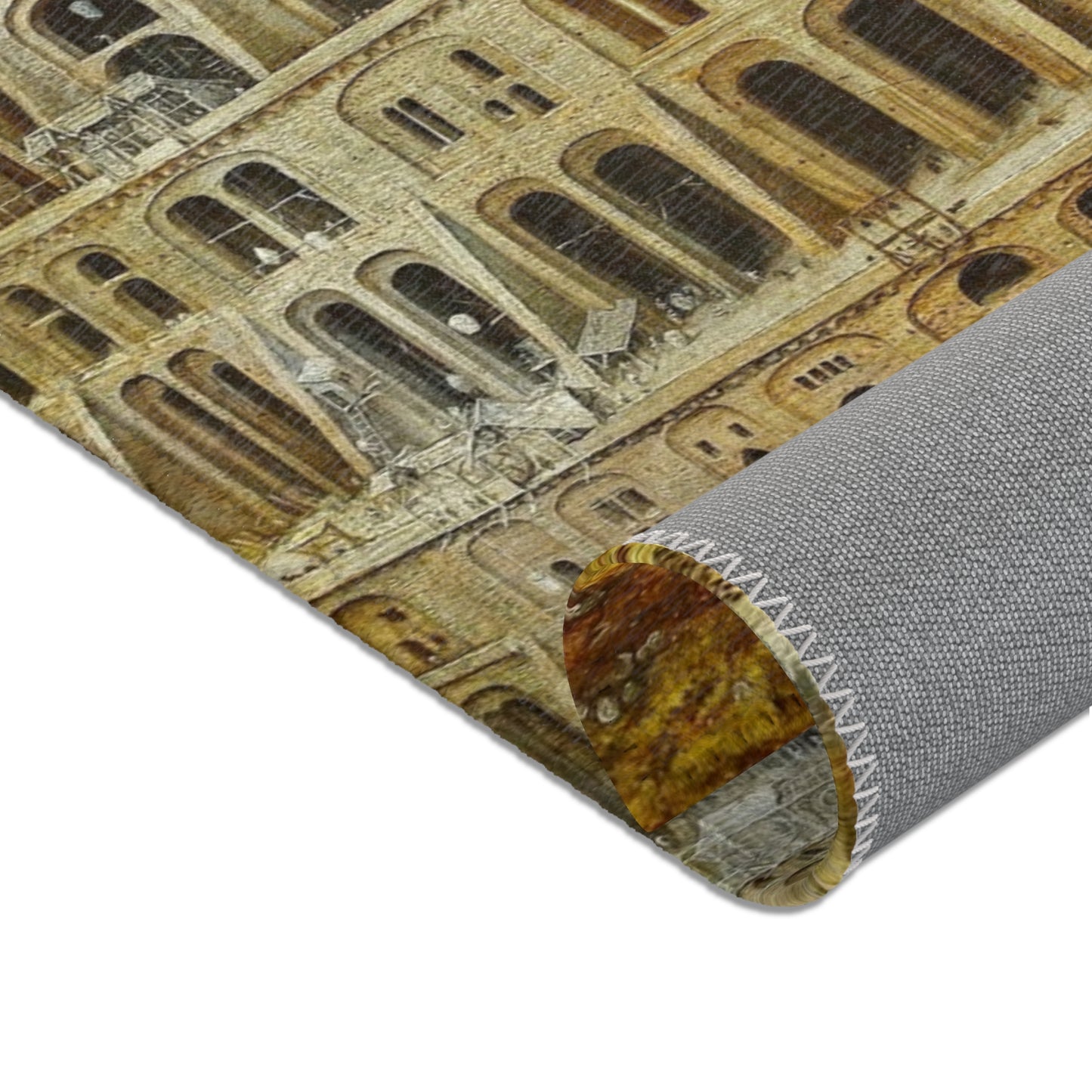 Pieter Bruegel the Elder - The Tower of Babel (Rotterdam) - Google Art Project - edited | Area Rug