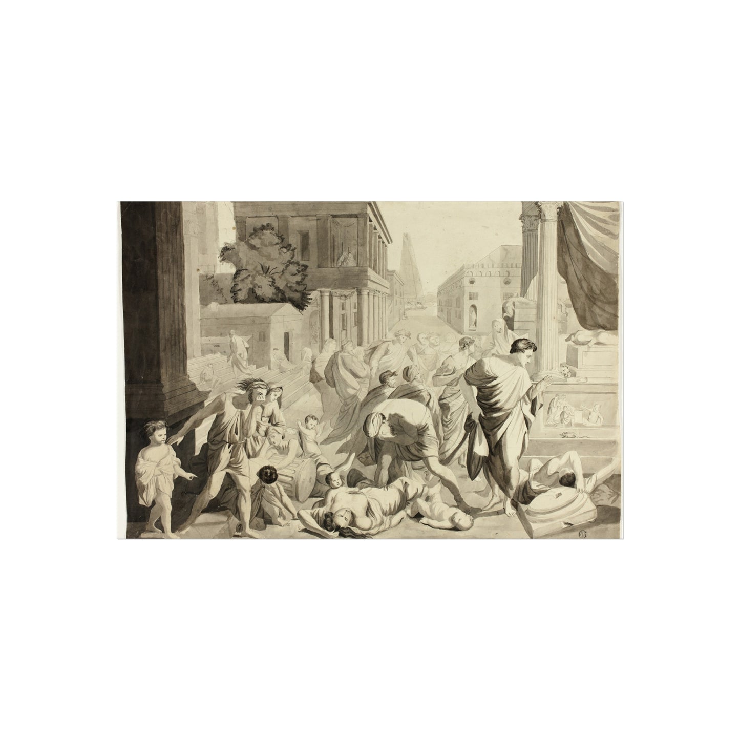 Nicolas Poussin - Plague of Ashdod | Fine Art Poster