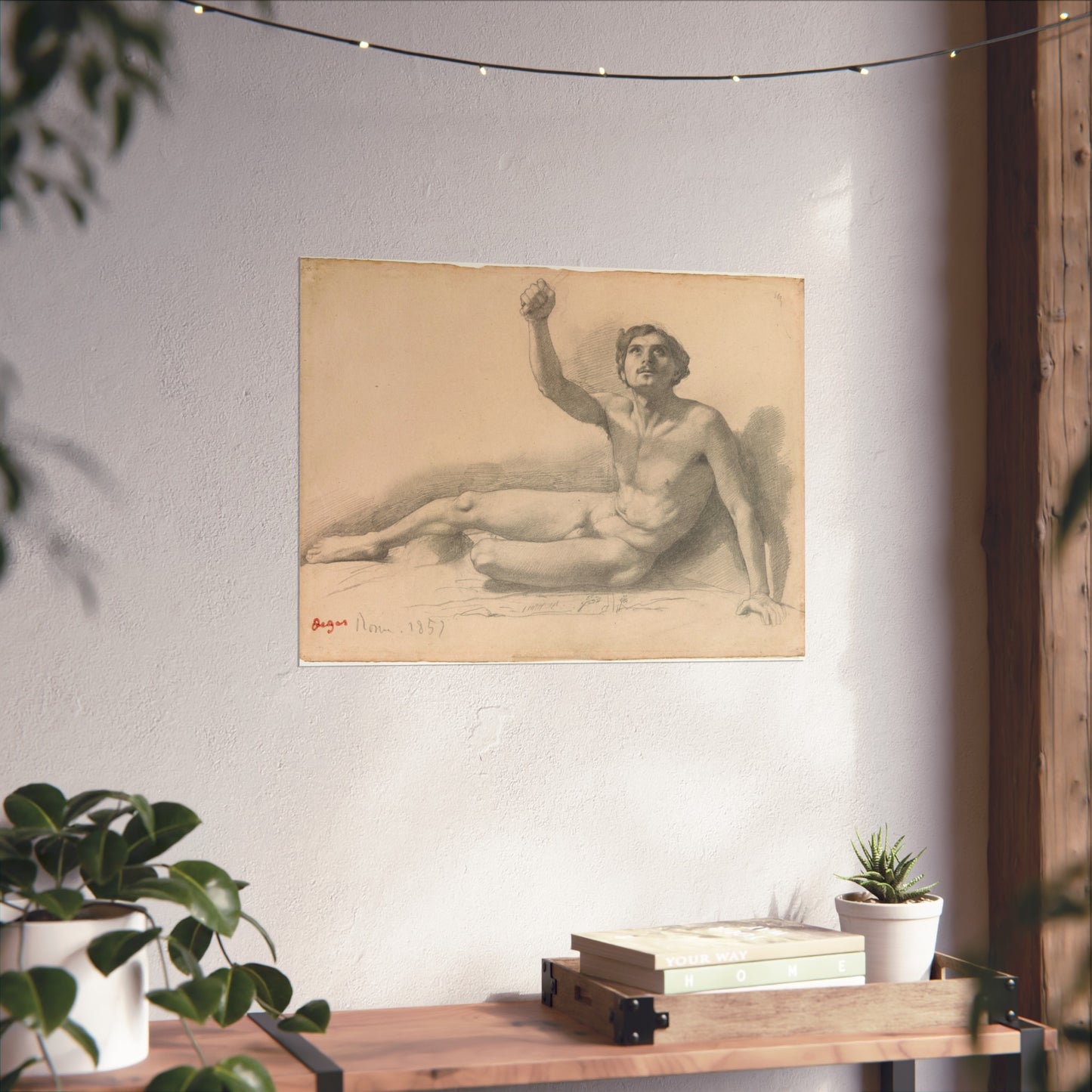 Hilaire Germain Edgar Degas - Study of a Male Nude | Fine Art Poster