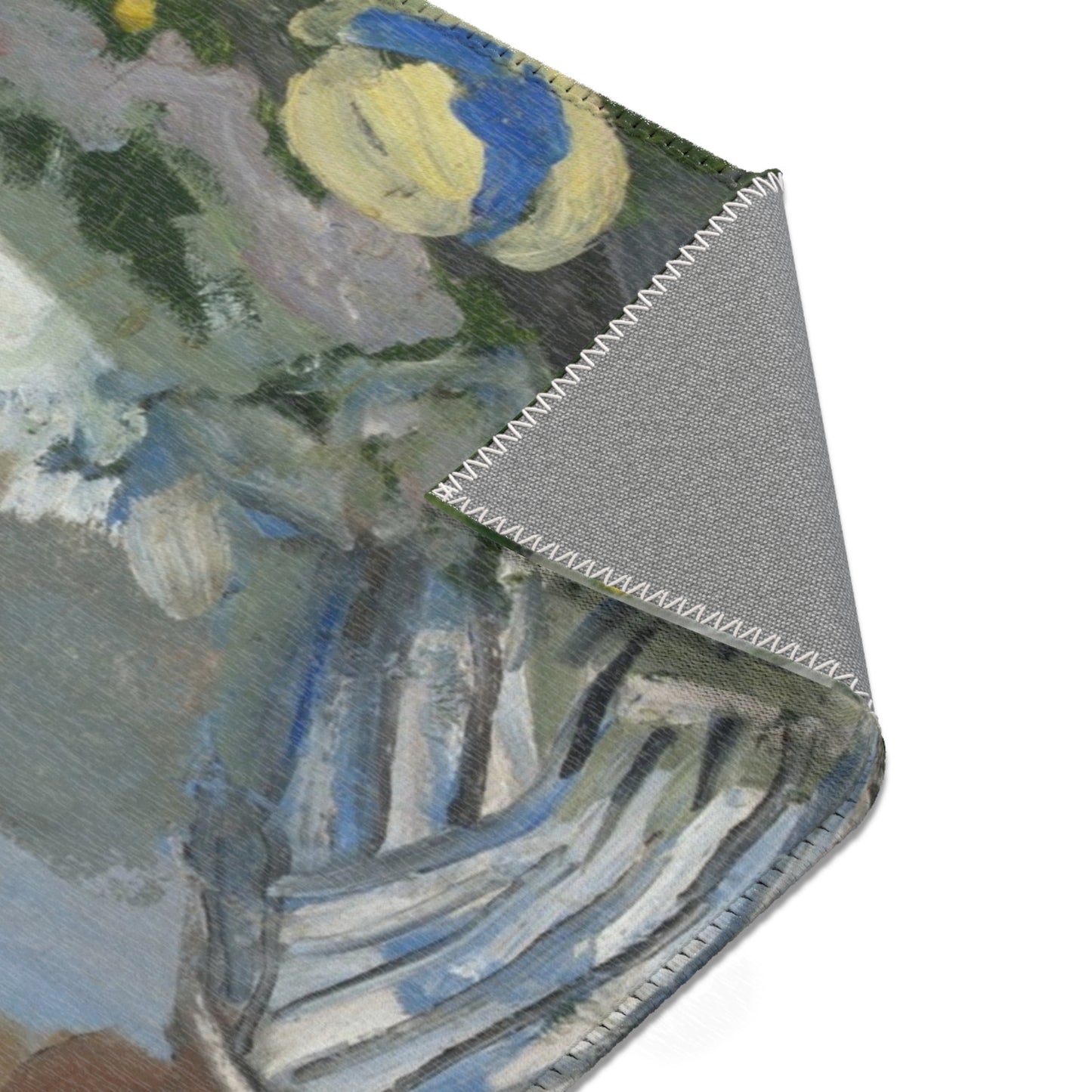 Claude Monet - On the Bank of the Seine, Bennecourt | Area Rug