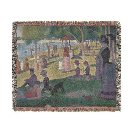 A Sunday on La Grande Jatte — Seurat Tapestry Blanket