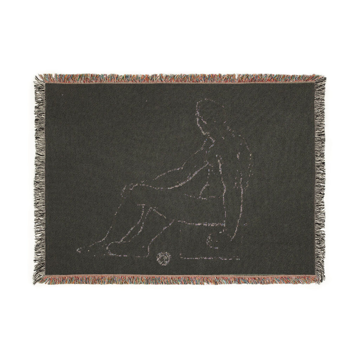 Seated Male Nude (style of David) Tapestry Blanket