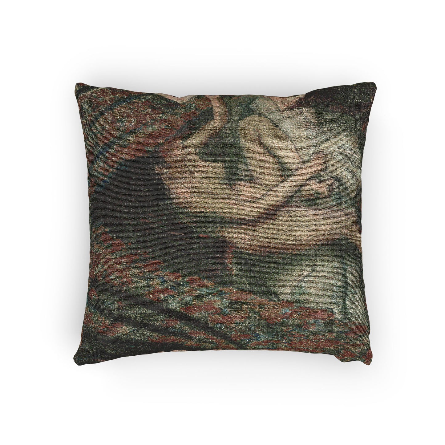 Hilaire Germain Edgar Degas - Retiring | Woven Pillow