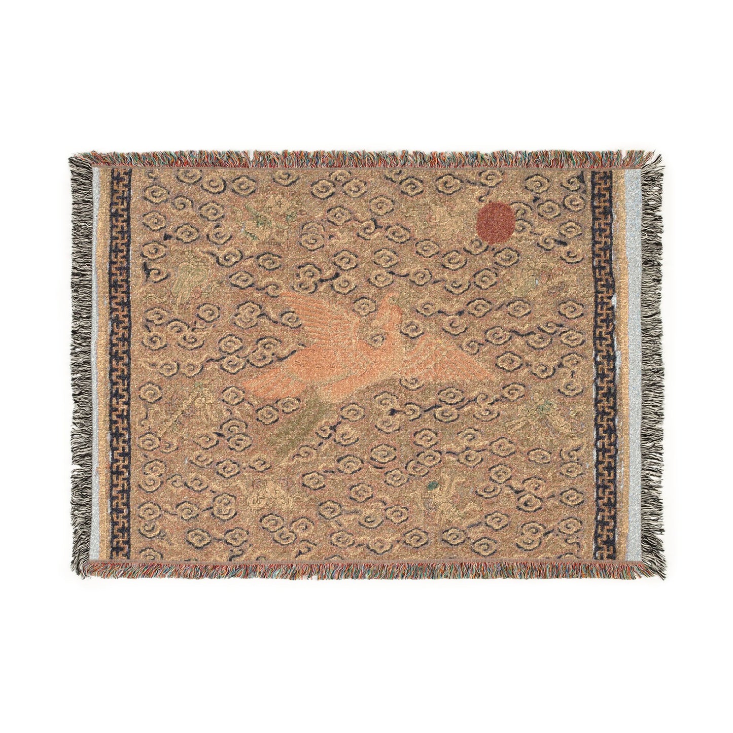 133_rank-badge-buzi | Woven Tapestry Blanket