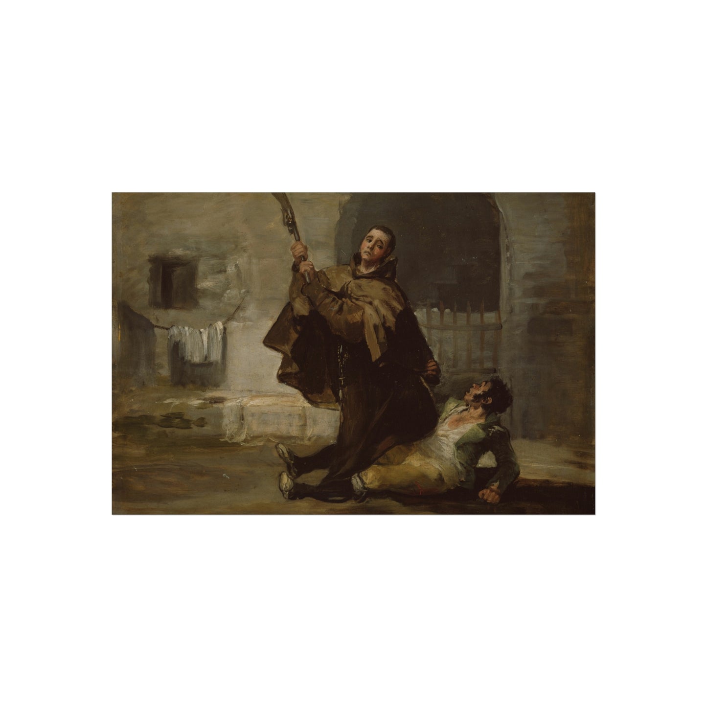 Francisco José de Goya y Lucientes - Friar Pedro Clubs El Maragato with the Butt of the Gun | Fine Art Poster