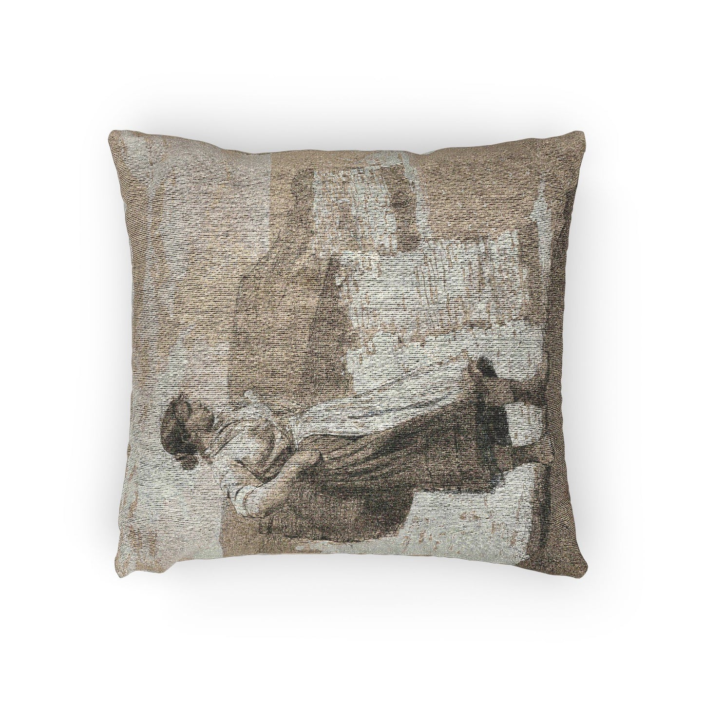 Winslow Homer - Flamborough Head, England | Woven Pillow