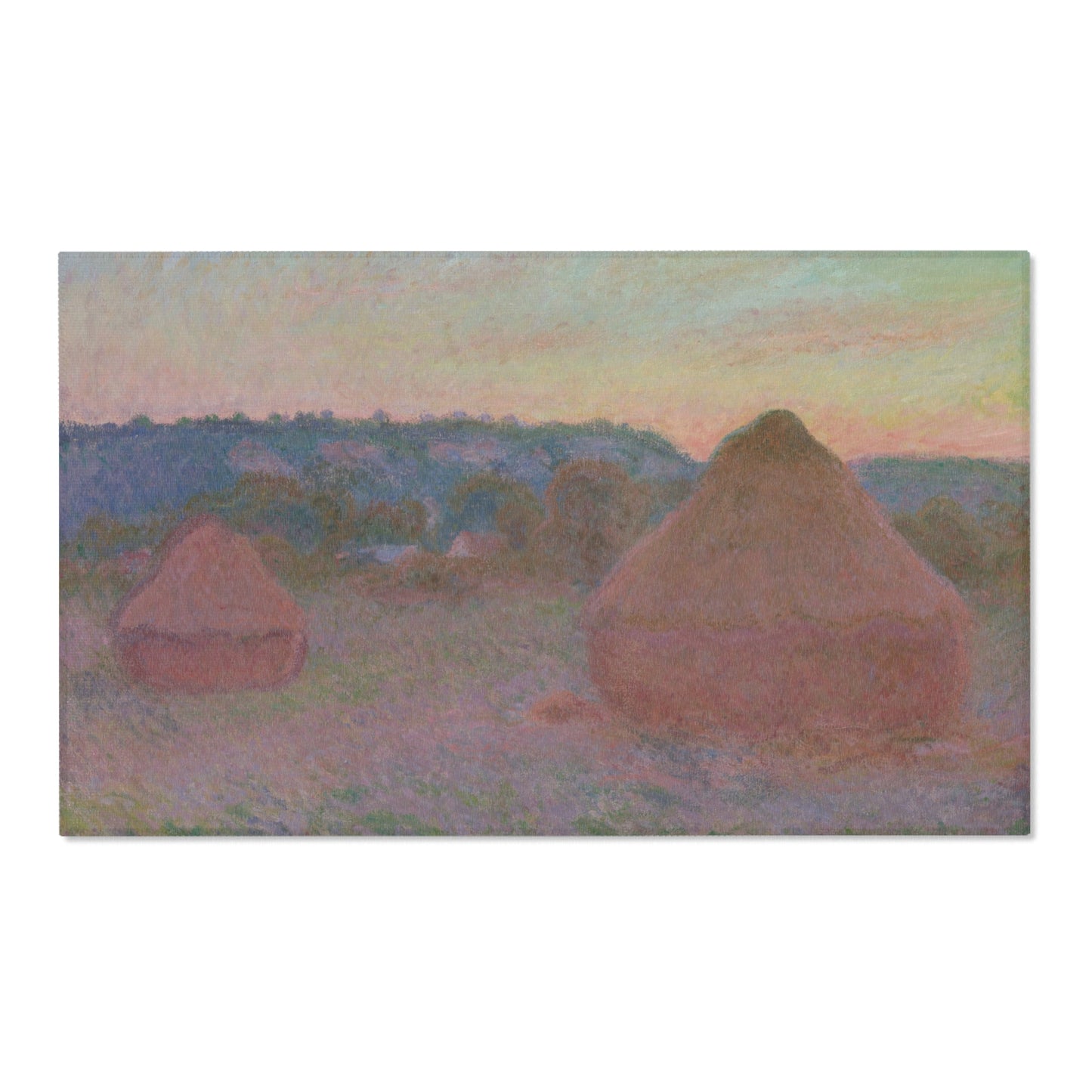 Claude Monet - Stacks of Wheat (End of Day, Autumn) | Area Rug