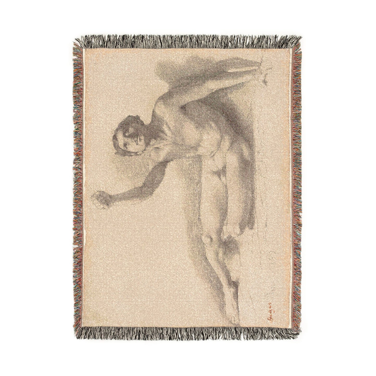 Hilaire Germain Edgar Degas - Study of a Male Nude | Tapestry Blanket
