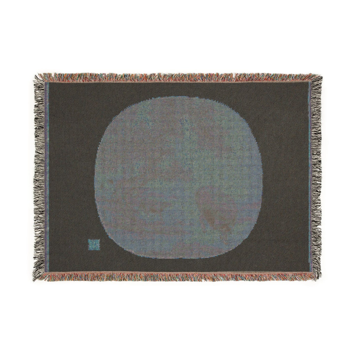101_man-buffalo-and-calf | Woven Tapestry Blanket