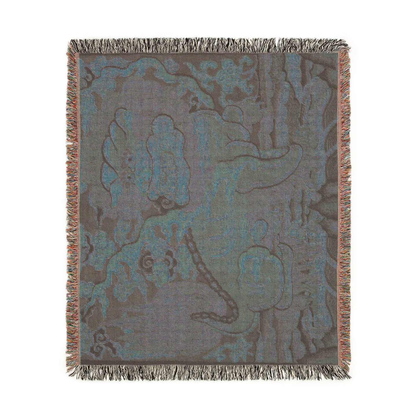 153_rank-badge-with-lion-ming-kesi | Woven Tapestry Blanket