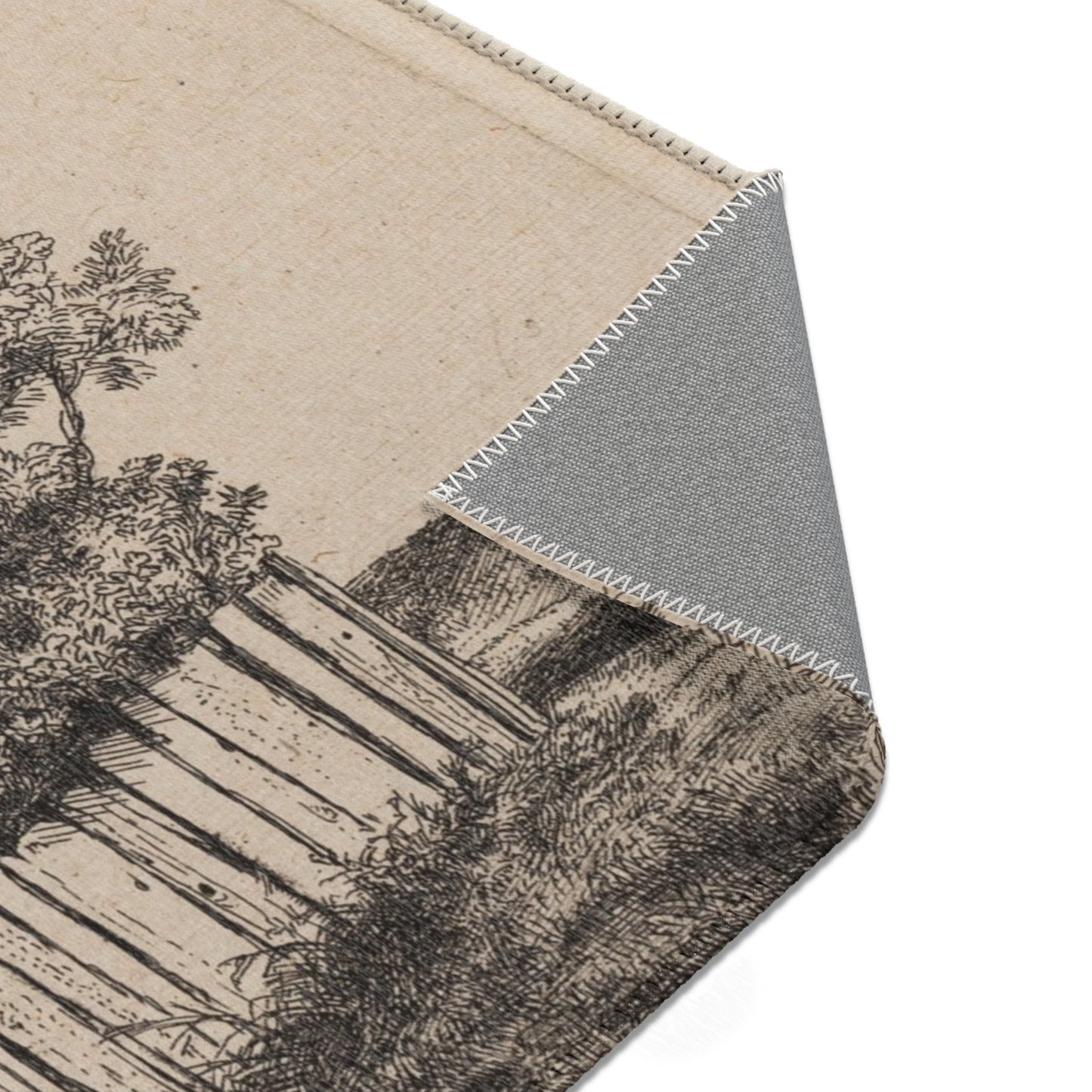 Rembrandt van Rijn - A Cottage with White Paling | Area Rug