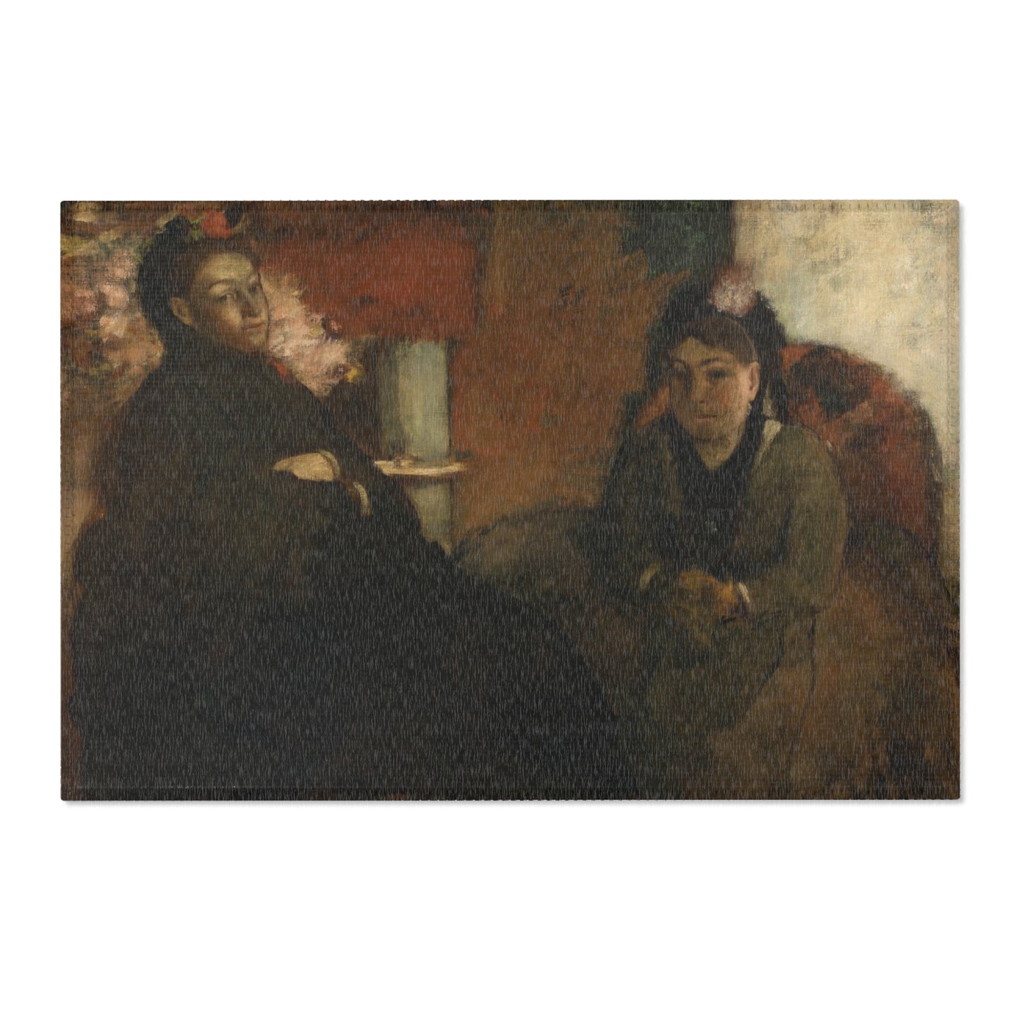 Hilaire Germain Edgar Degas - Portrait of Mme Lisle and Mme Loubens | Area Rug