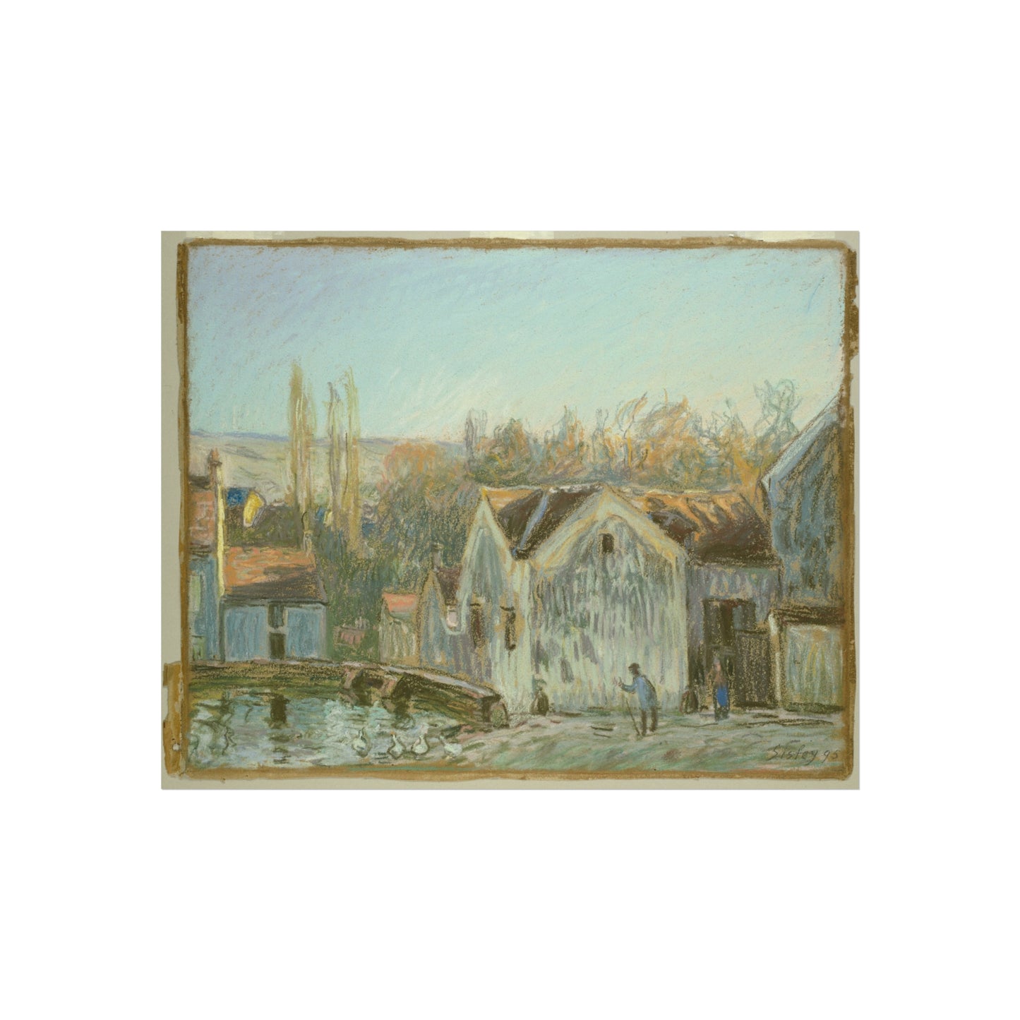 Alfred Sisley - A Corner of Moret-sur-Loing | Fine Art Poster