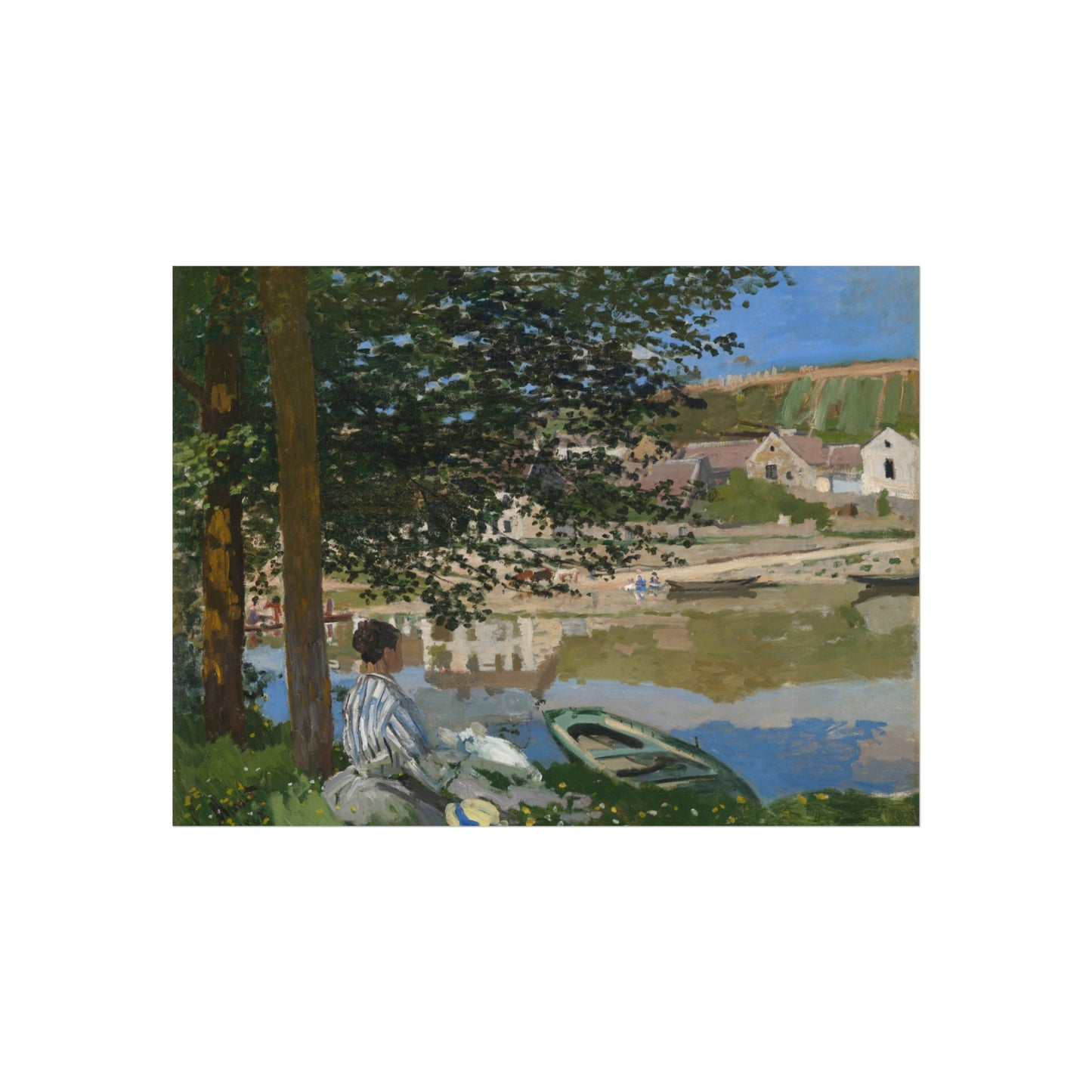 Claude Monet - On the Bank of the Seine, Bennecourt | Fine Art Poster