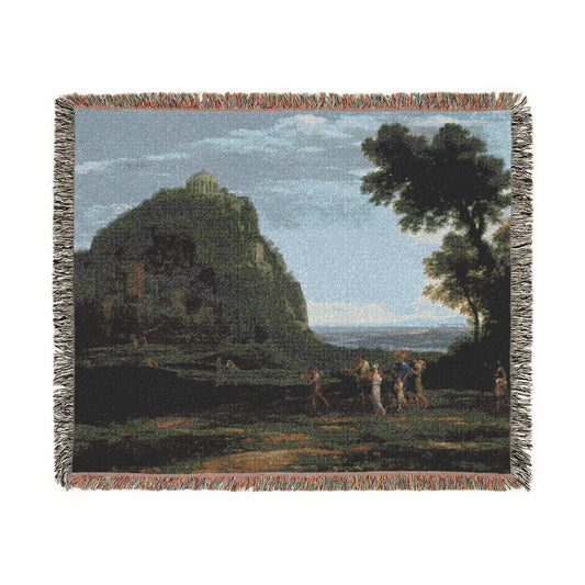 View of Delphi with a Procession — Lorrain Tapestry Blanket