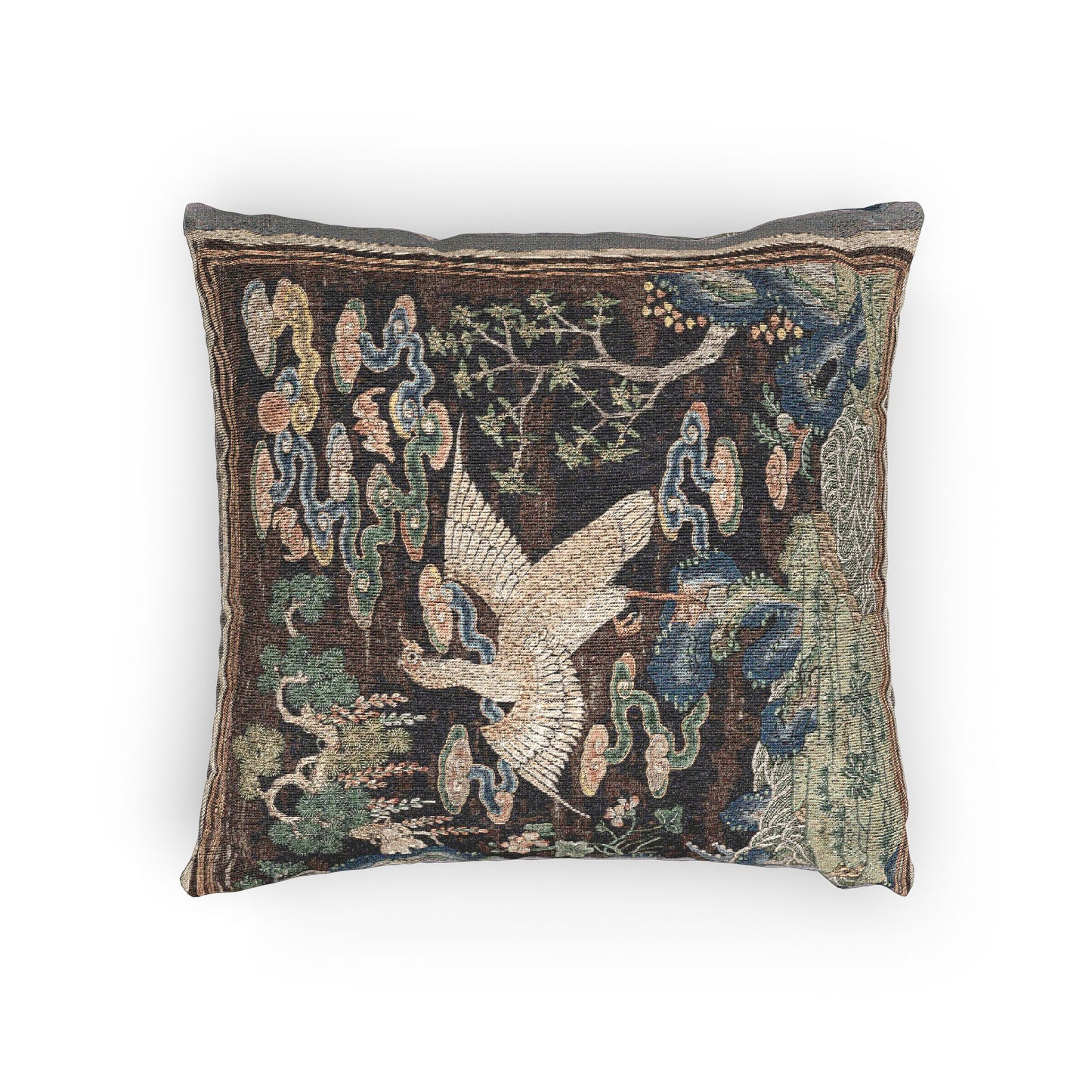 147_rank-badge-with-wild-goose | Woven Pillow