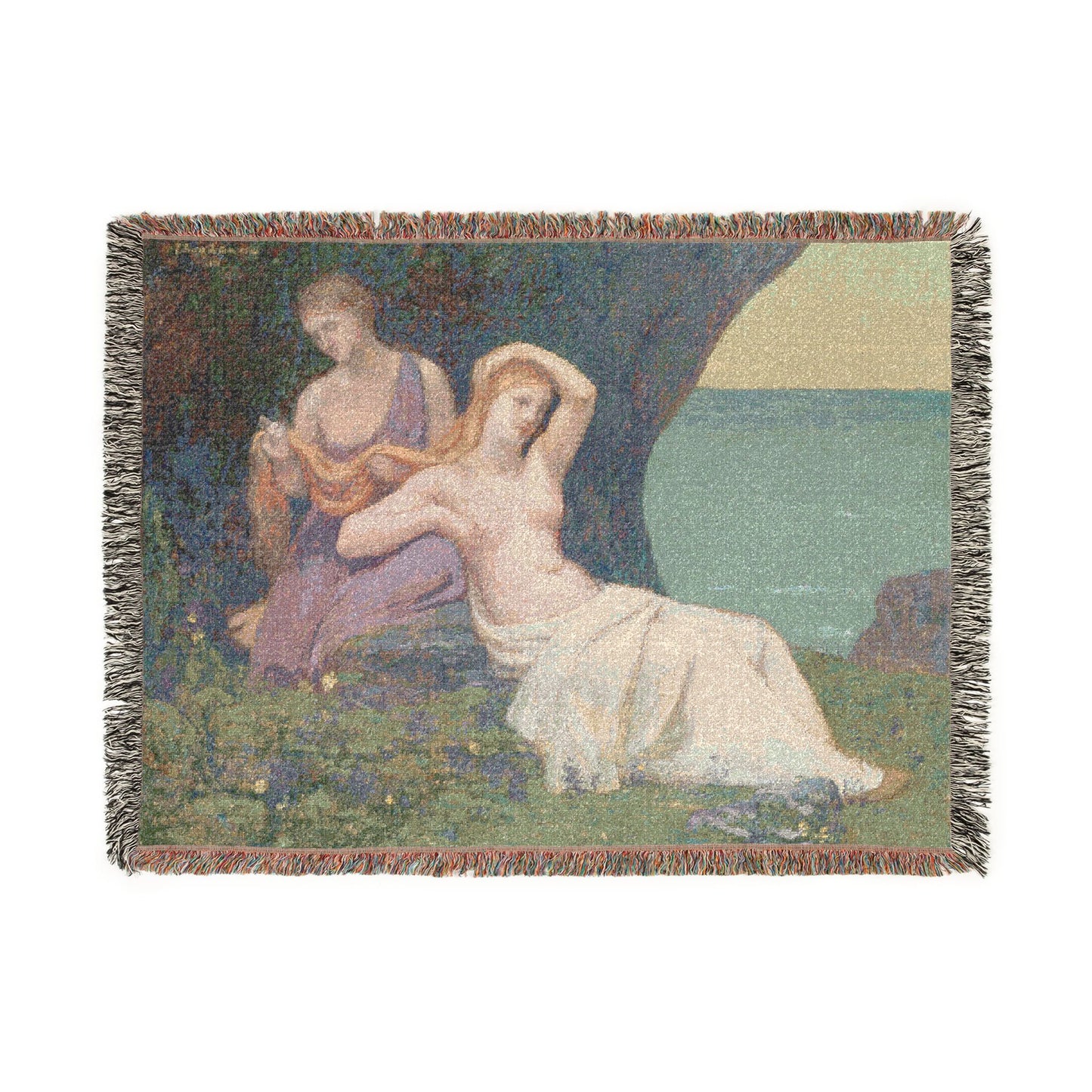 Pierre Puvis de Chavannes - In the Heather | Woven Tapestry Blanket
