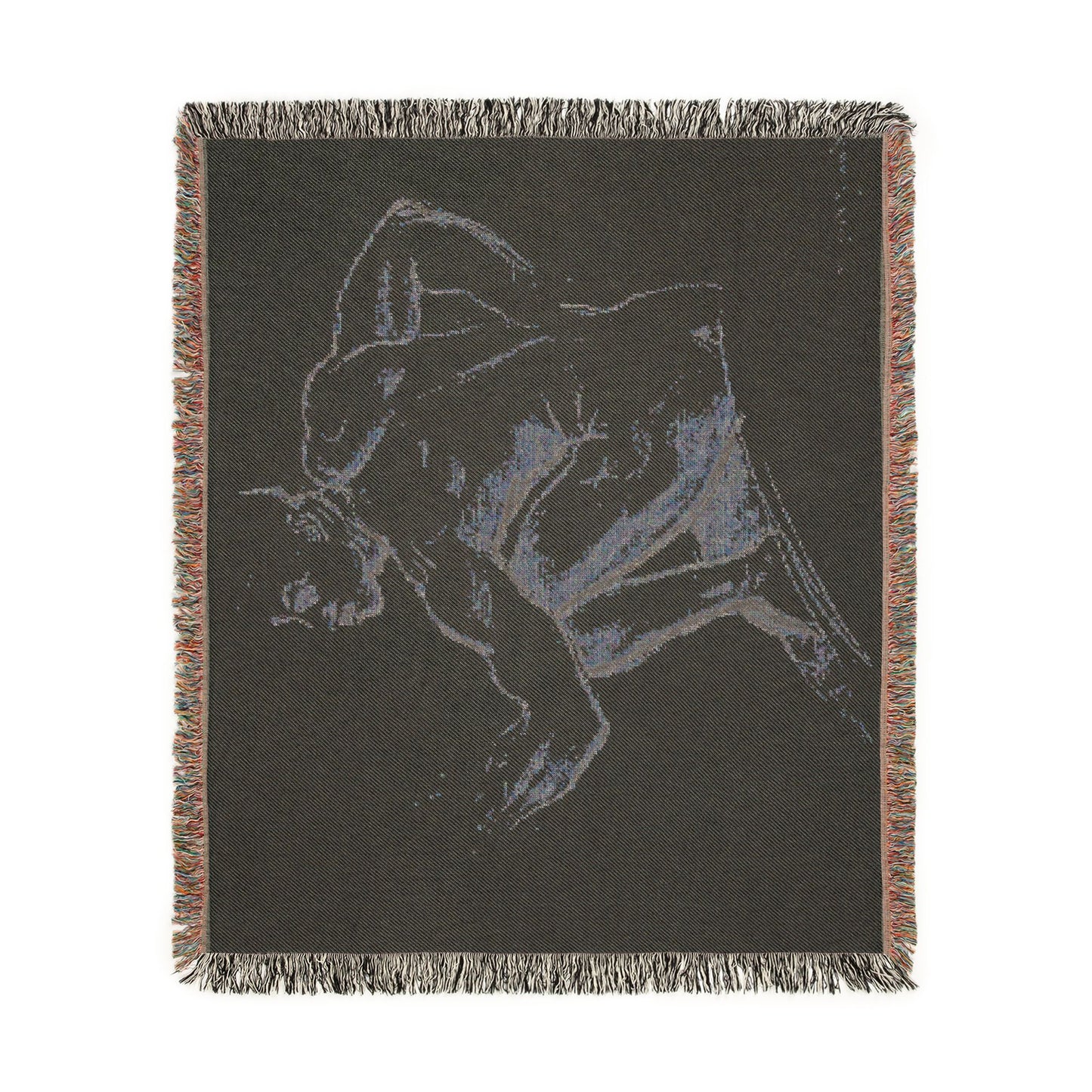 John Singer Sargent - Seated Male Nude | Woven Tapestry Blanket