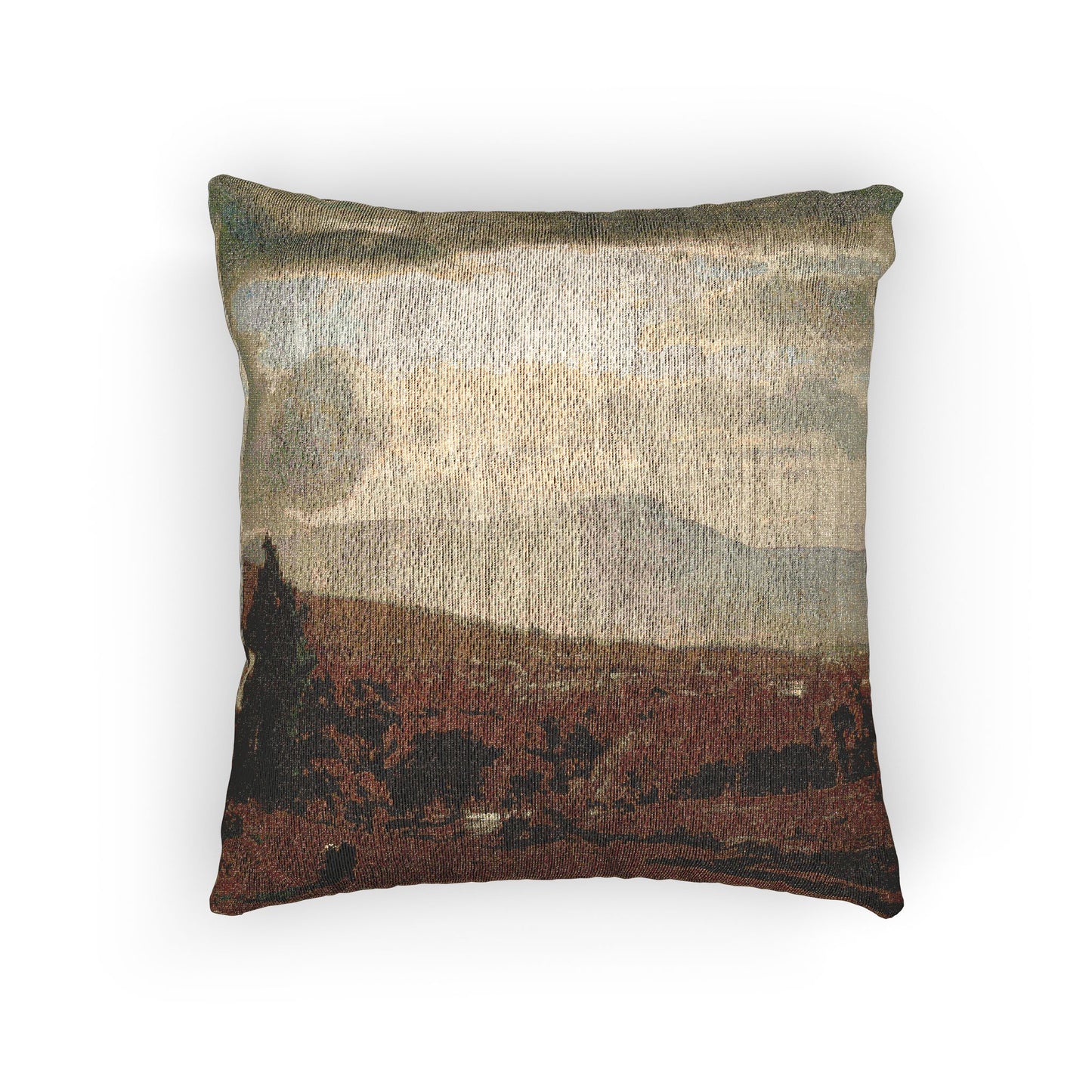 George Inness - Catskill Mountains | Woven Pillow