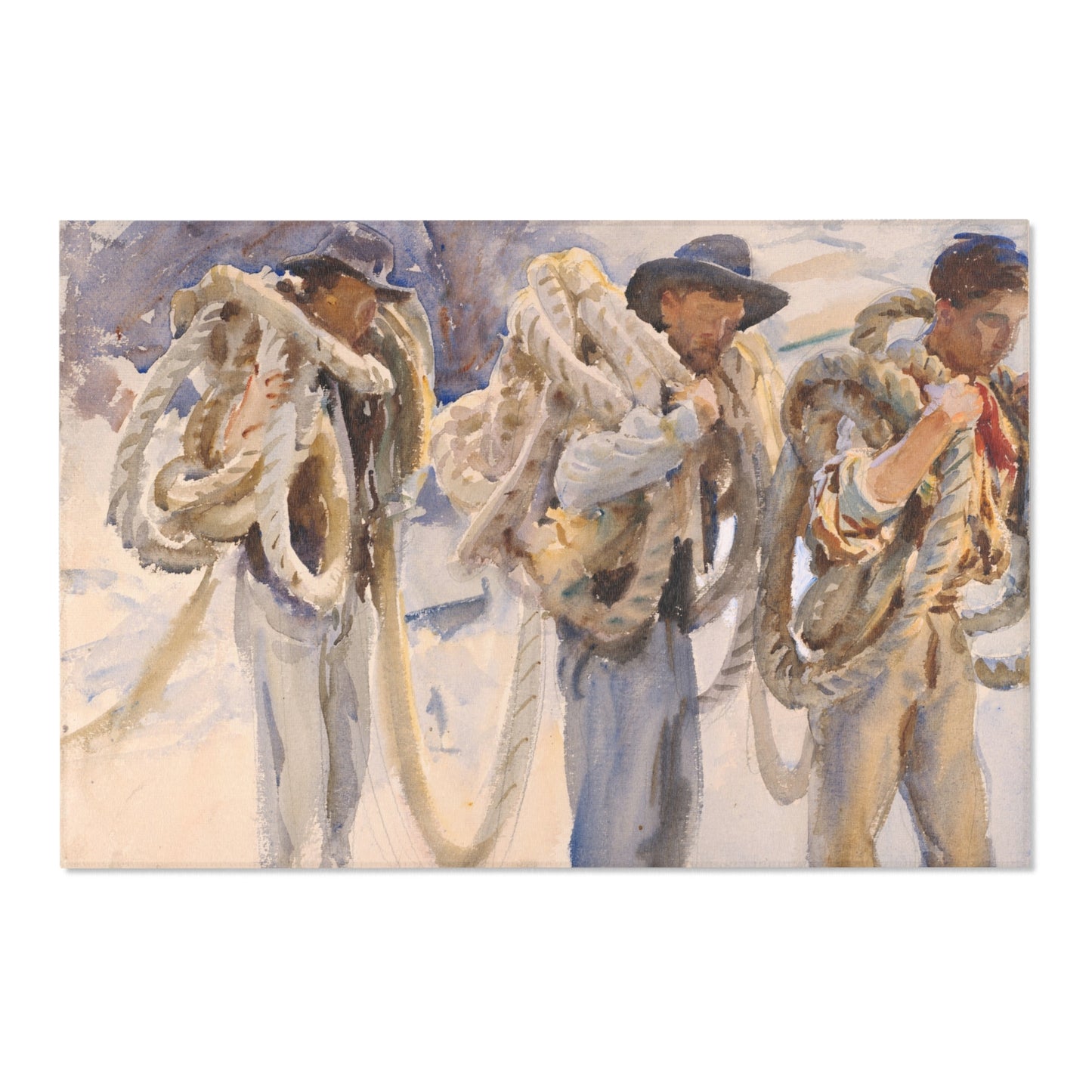 John Singer Sargent - Workmen at Carrara | Area Rug