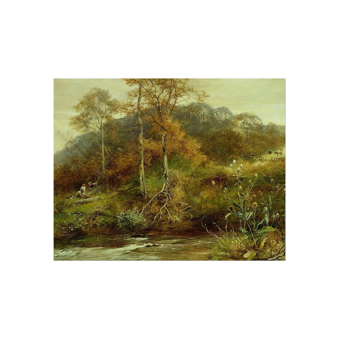 David Bates - Autumn River Scene, The Brook | Fine Art Poster