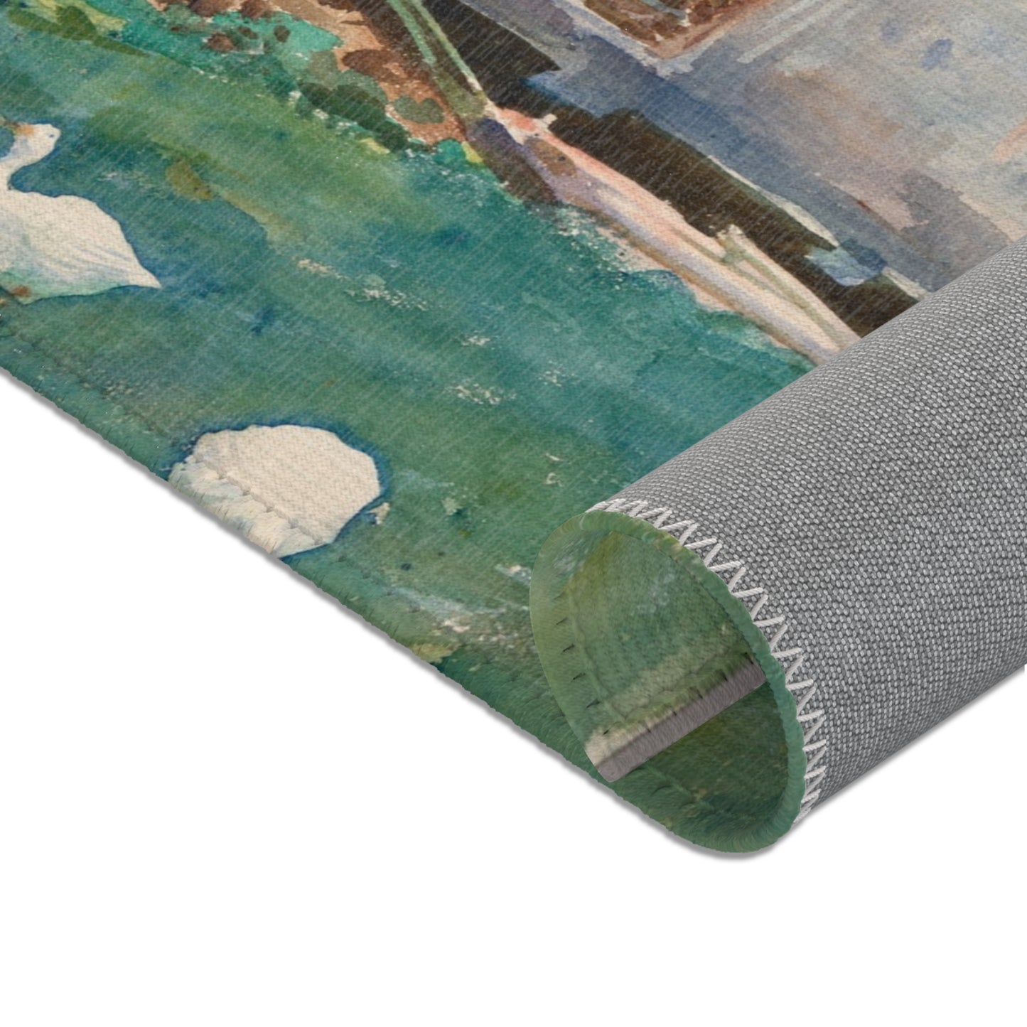John Singer Sargent - Woodsheds, Tyrol | Area Rug