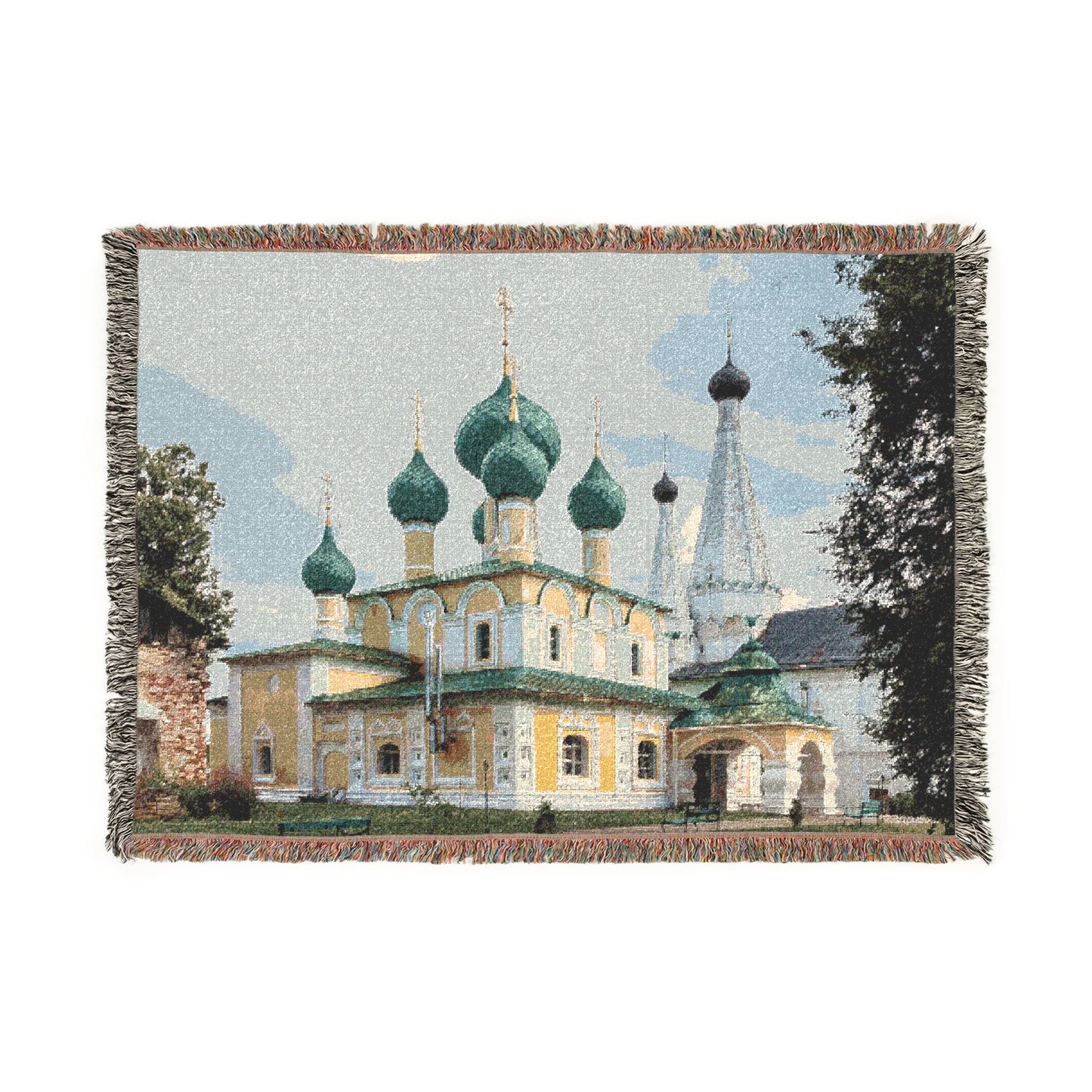 Church of the Beheading of Saint John the Baptist Alekseyevsky Monastery Uglich 2023-07-22 7459 | Woven Tapestry Blanket