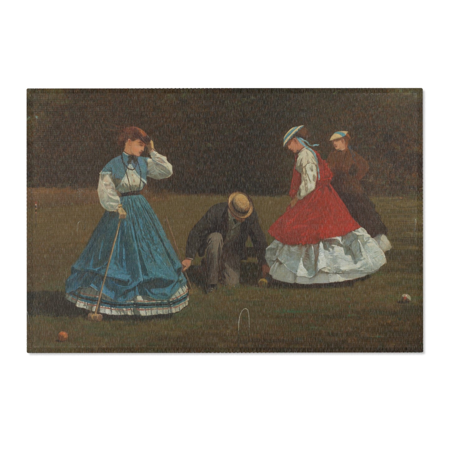 Winslow Homer - Croquet Scene | Area Rug