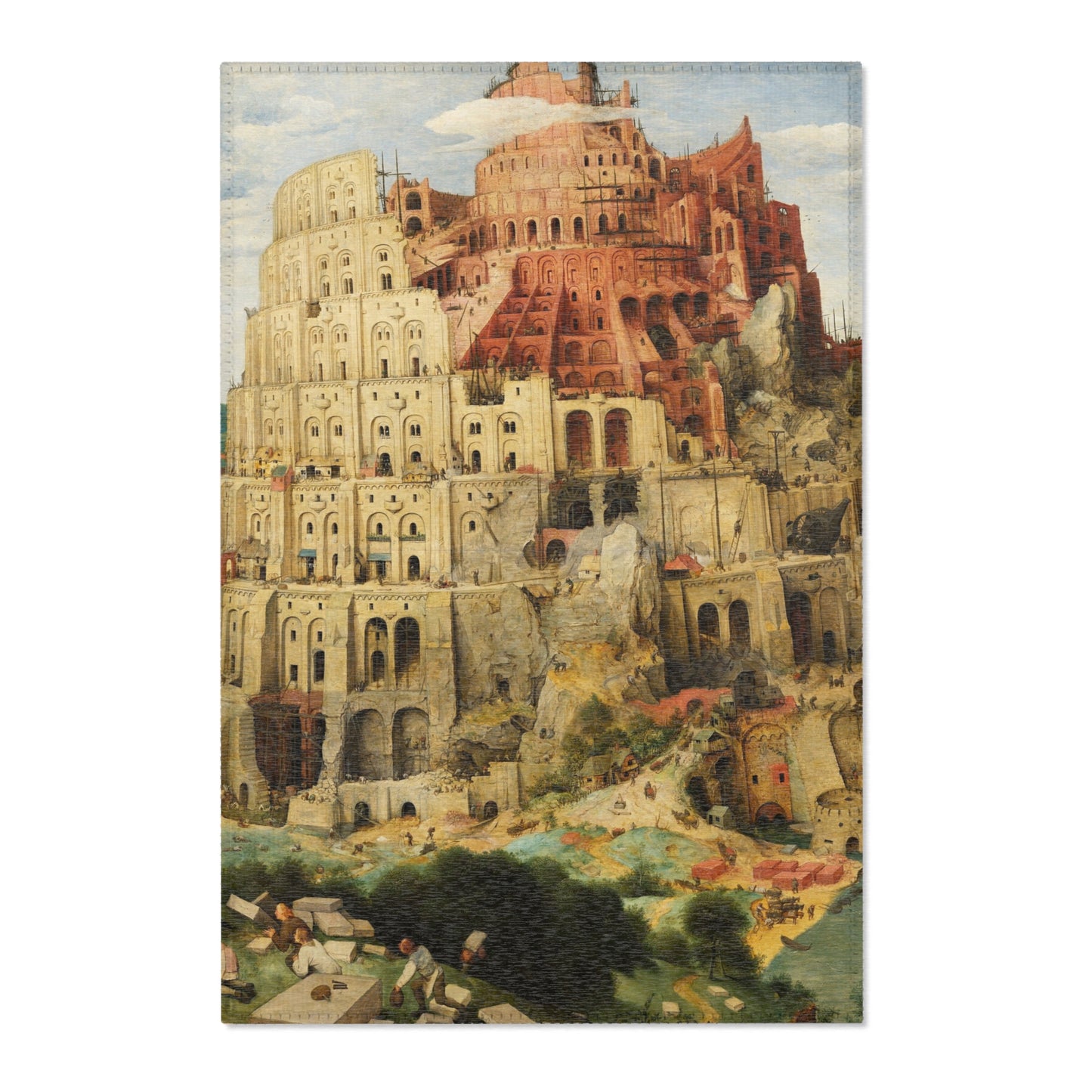 Pieter Bruegel the Elder - The Tower of Babel (Vienna) - Google Art Project - edited | Area Rug