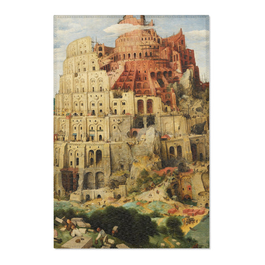 The Tower of Babel (Vienna) — Bruegel Area Rug