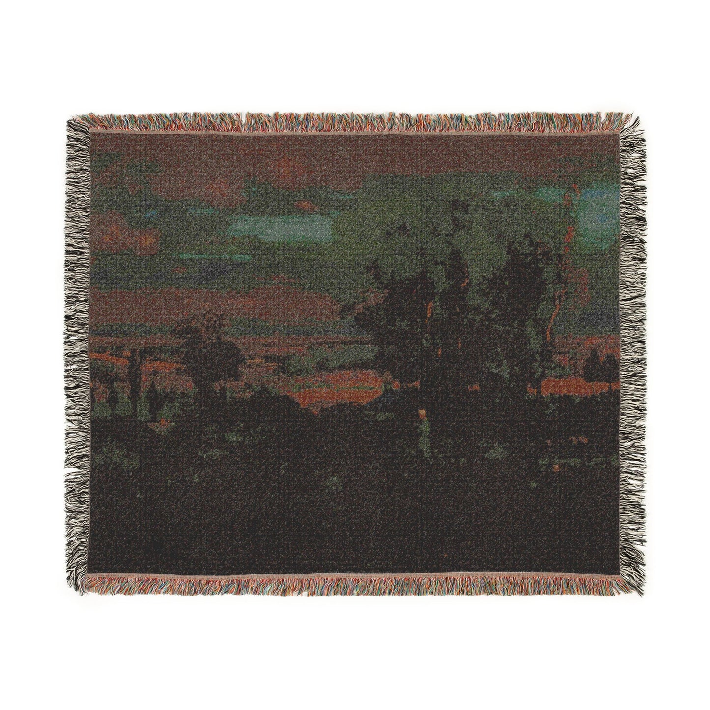 George Inness - Twilight in Italy | Woven Tapestry Blanket
