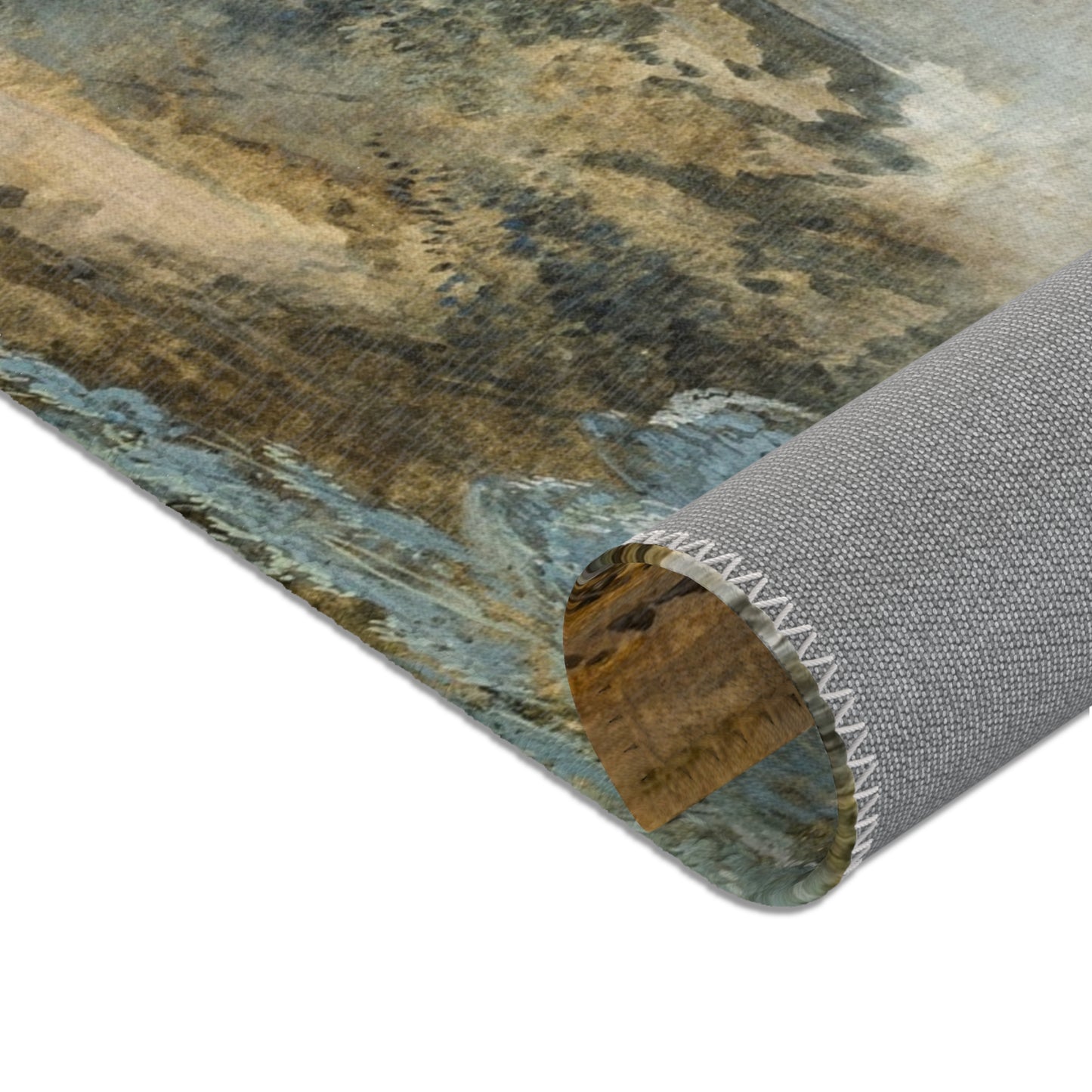 Louis Gabriel Moreau - Waterfall | Area Rug