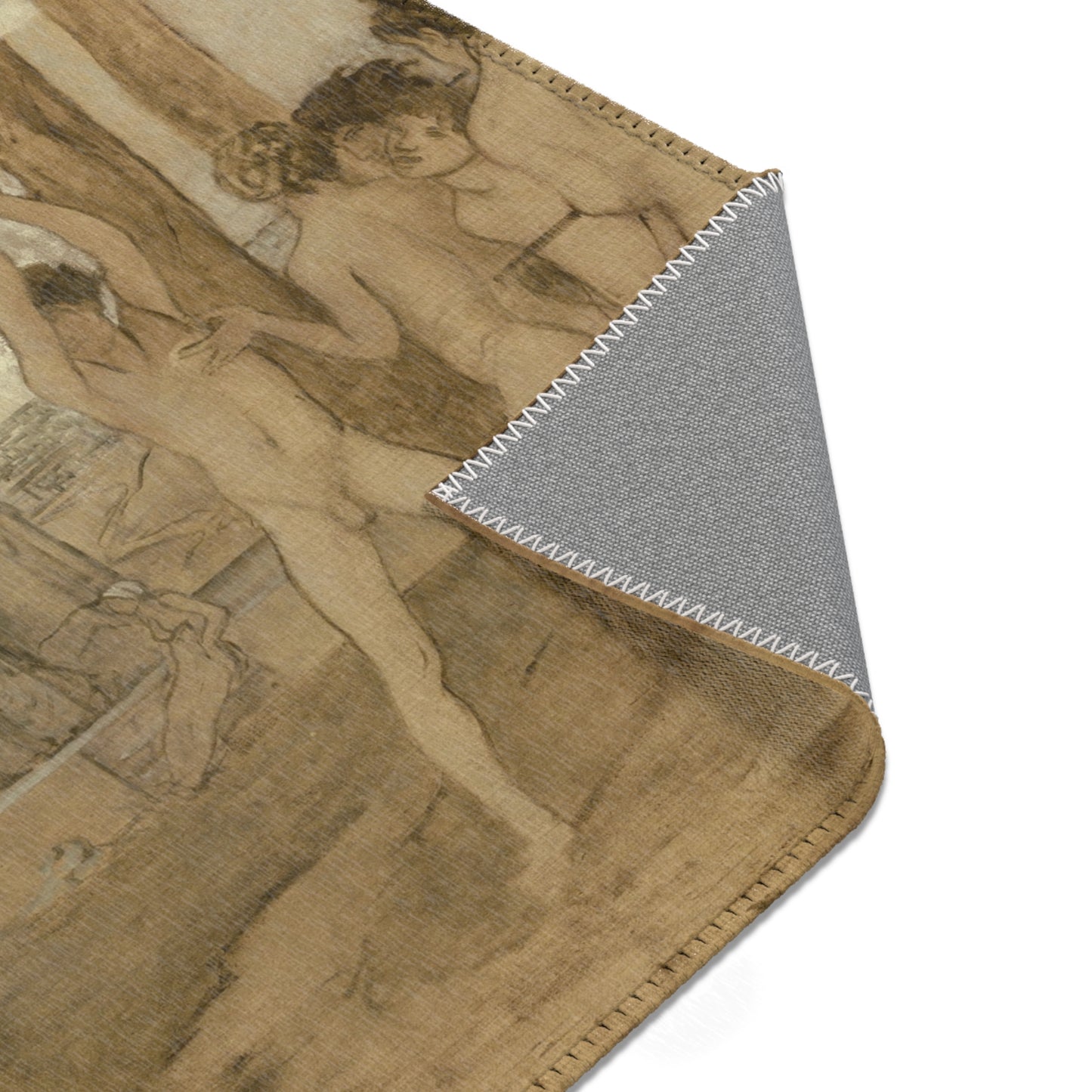 Hilaire Germain Edgar Degas - Young Spartan Girls Challenging Boys | Area Rug