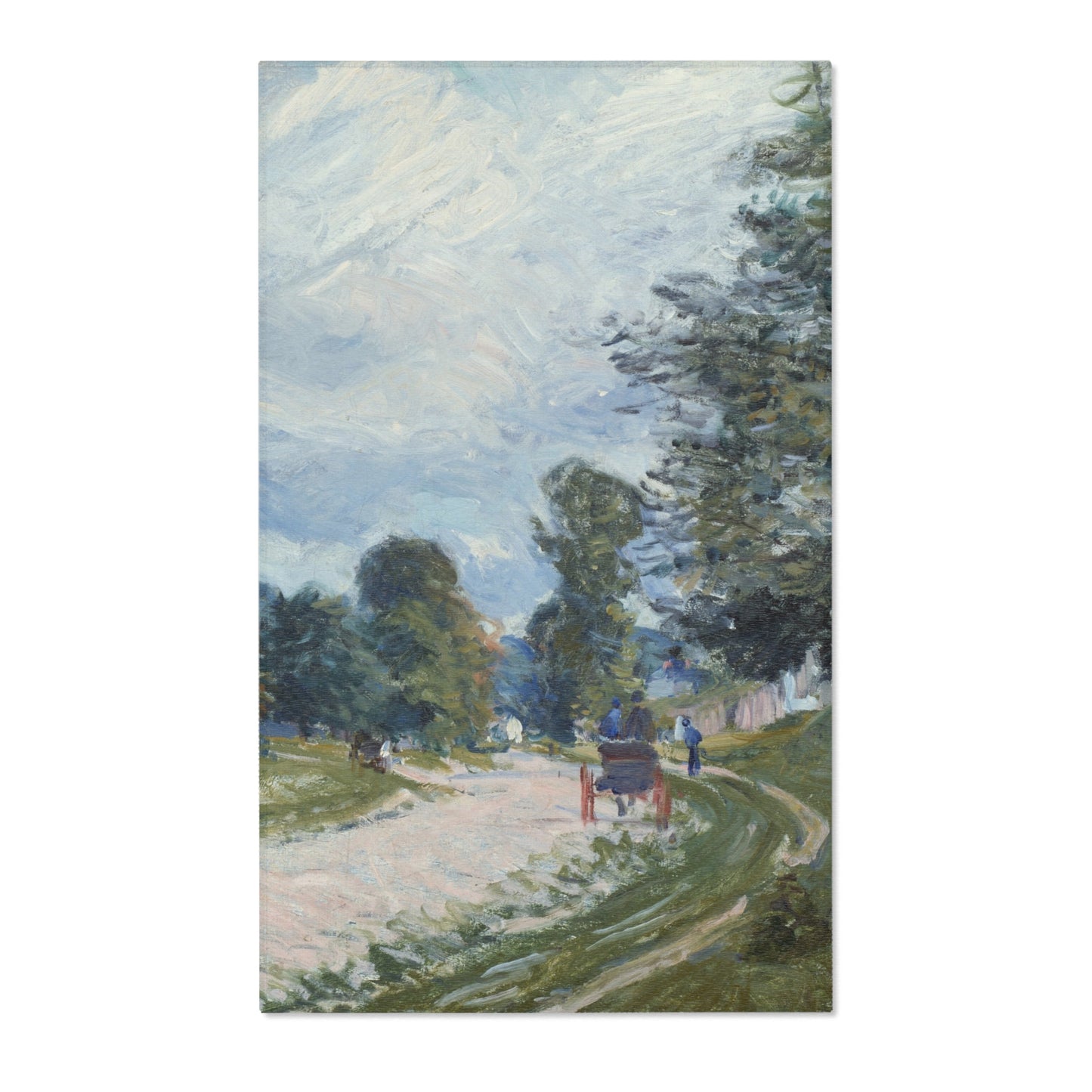 Alfred Sisley - A Turn in the Road | Area Rug