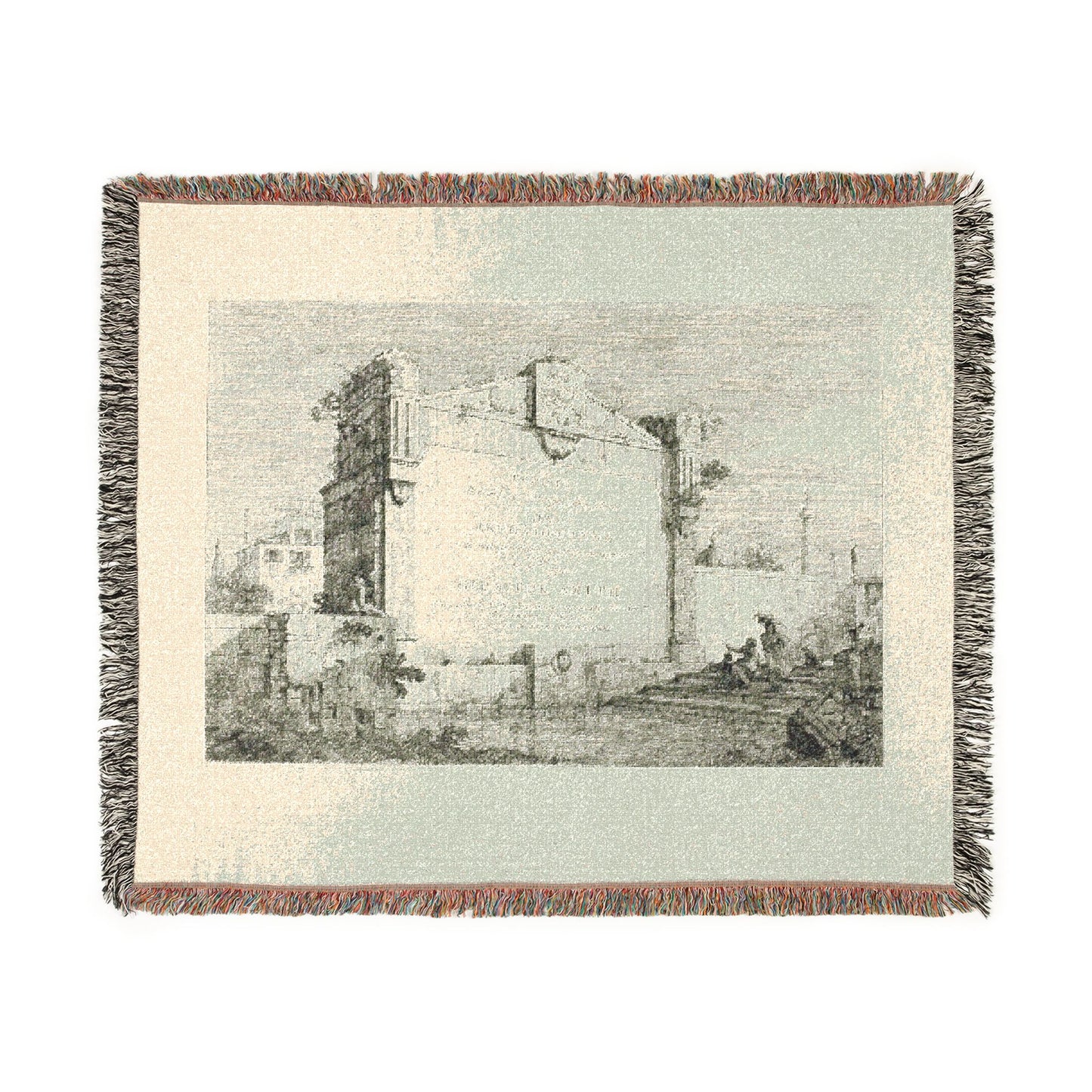 Canaletto - Title Page, from Vedute | Woven Tapestry Blanket
