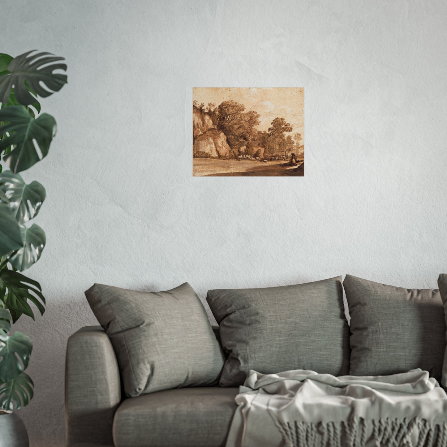 Claude Lorrain - A Rocky Hillside | Fine Art Poster
