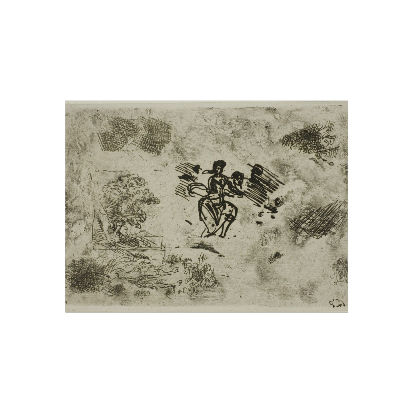 Claude Lorrain - Seated Woman and Other Sketches | Fine Art Poster