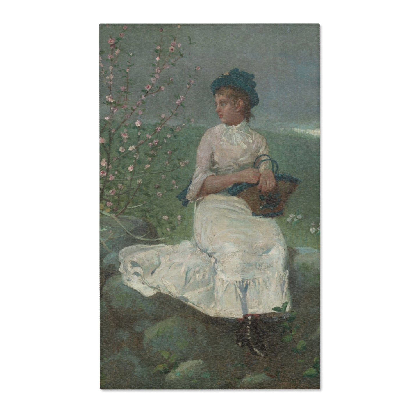Winslow Homer - Peach Blossoms | Area Rug