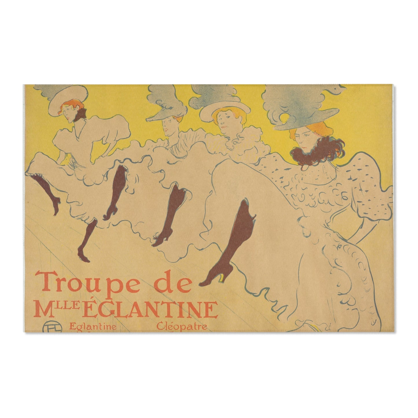 Henri de Toulouse-Lautrec - Mademoiselle Eglantine's Troupe | Area Rug