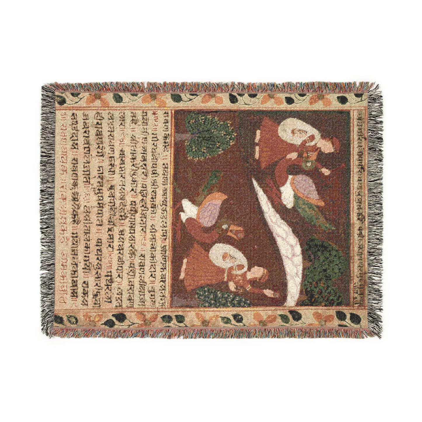 Ravana battles the great vulture Jatayu and defeats him by throwing stones in his mouth, folio 18 (recto) from a Chandana Malayagiri Varta (