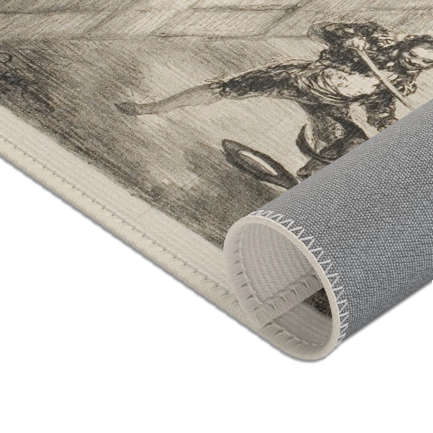 Francisco José de Goya y Lucientes - Bullfight in a divided ring, from The Bulls of Bordeaux | Area Rug
