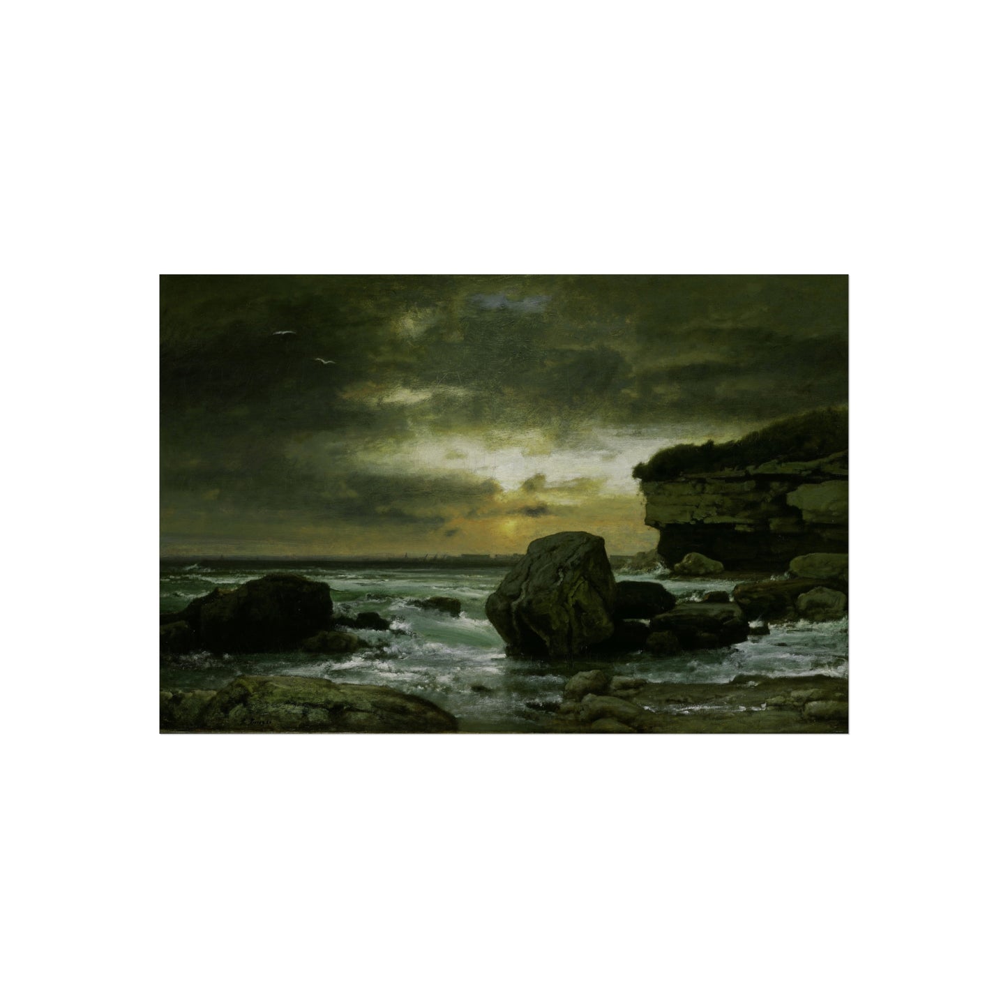 George Inness - A Marine | Fine Art Poster