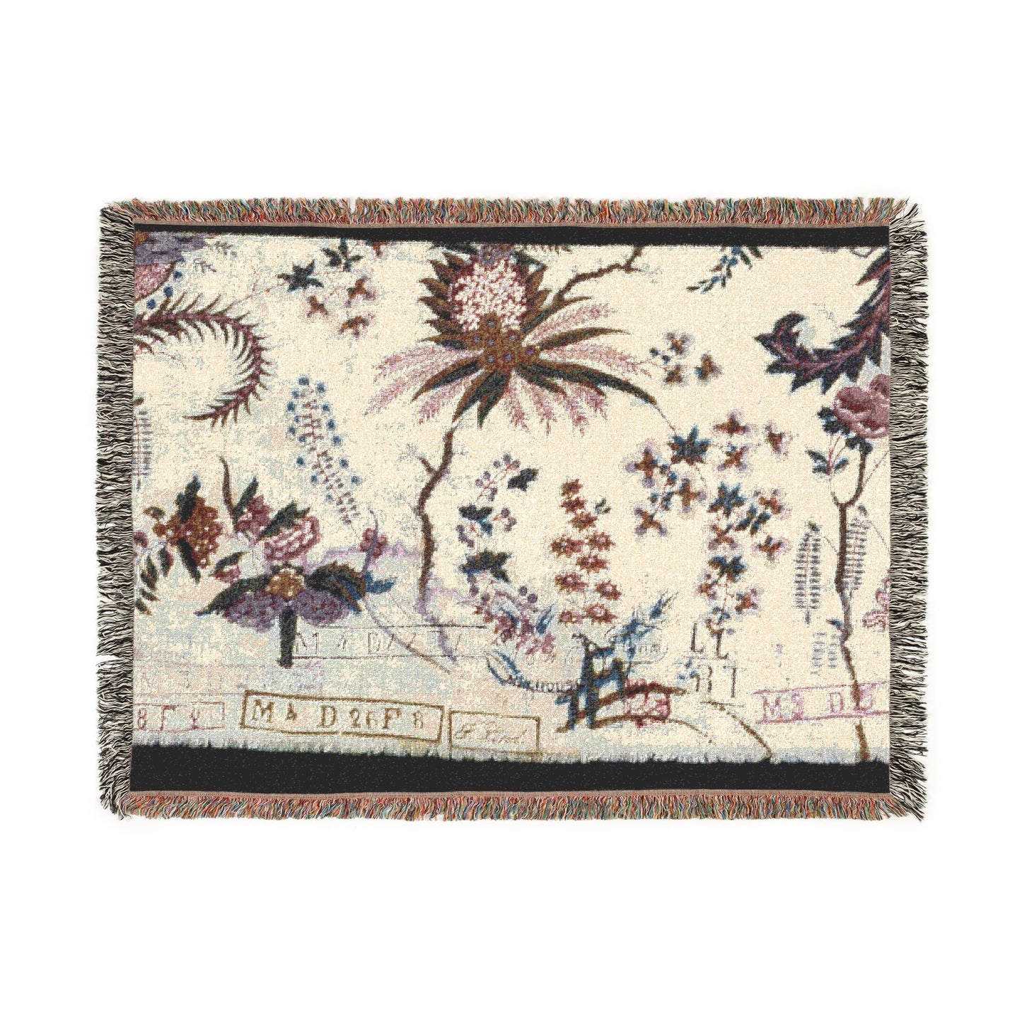 006_chef-de-piece-furnishing-fabric | Woven Tapestry Blanket