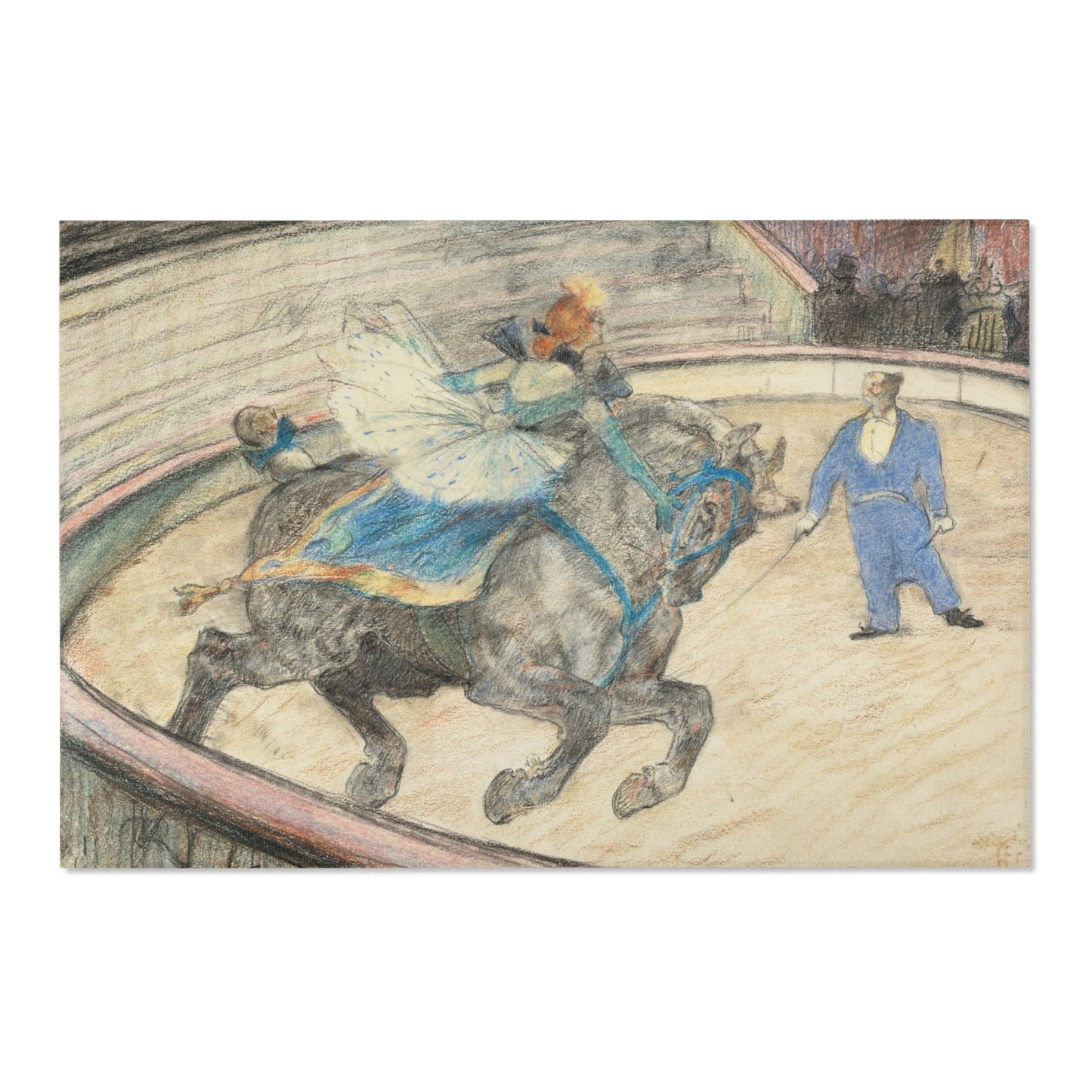 Henri de Toulouse-Lautrec - At the Circus Work in the Ring | Area Rug
