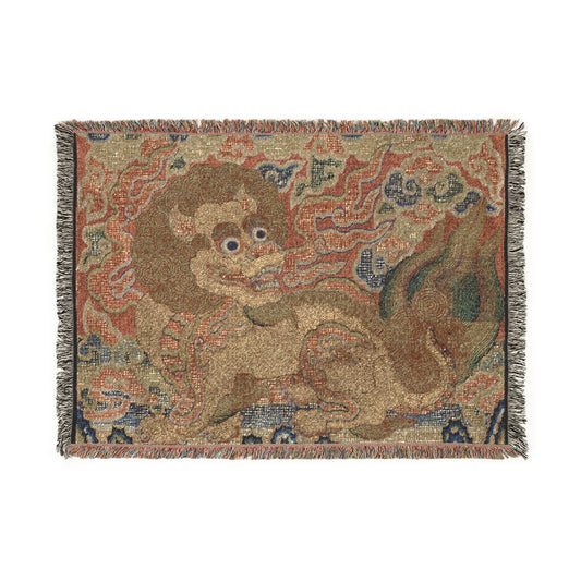 Rank Badge with Lion (Ming) Tapestry Blanket