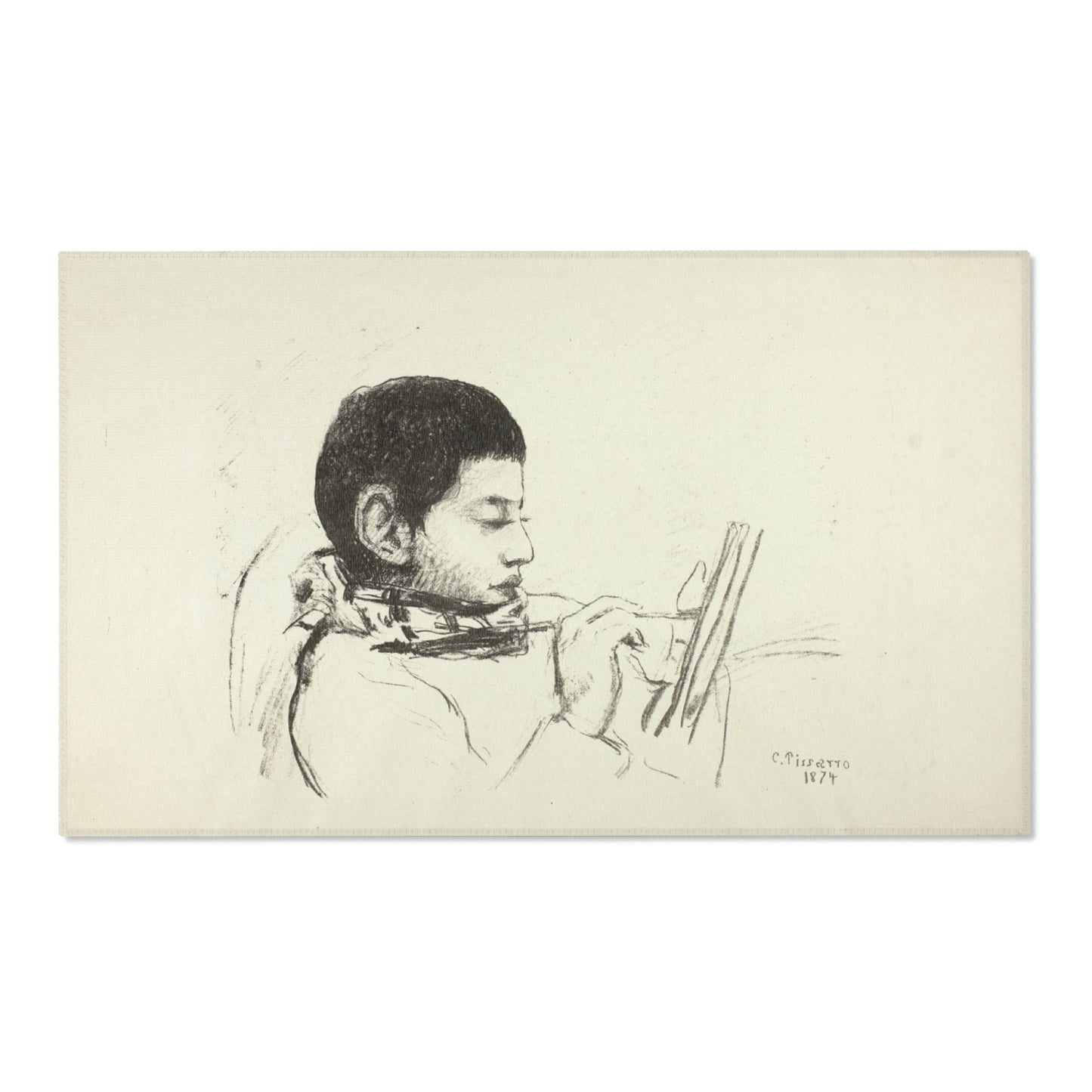Camille Pissarro - Portrait Lucien Pissarro | Area Rug